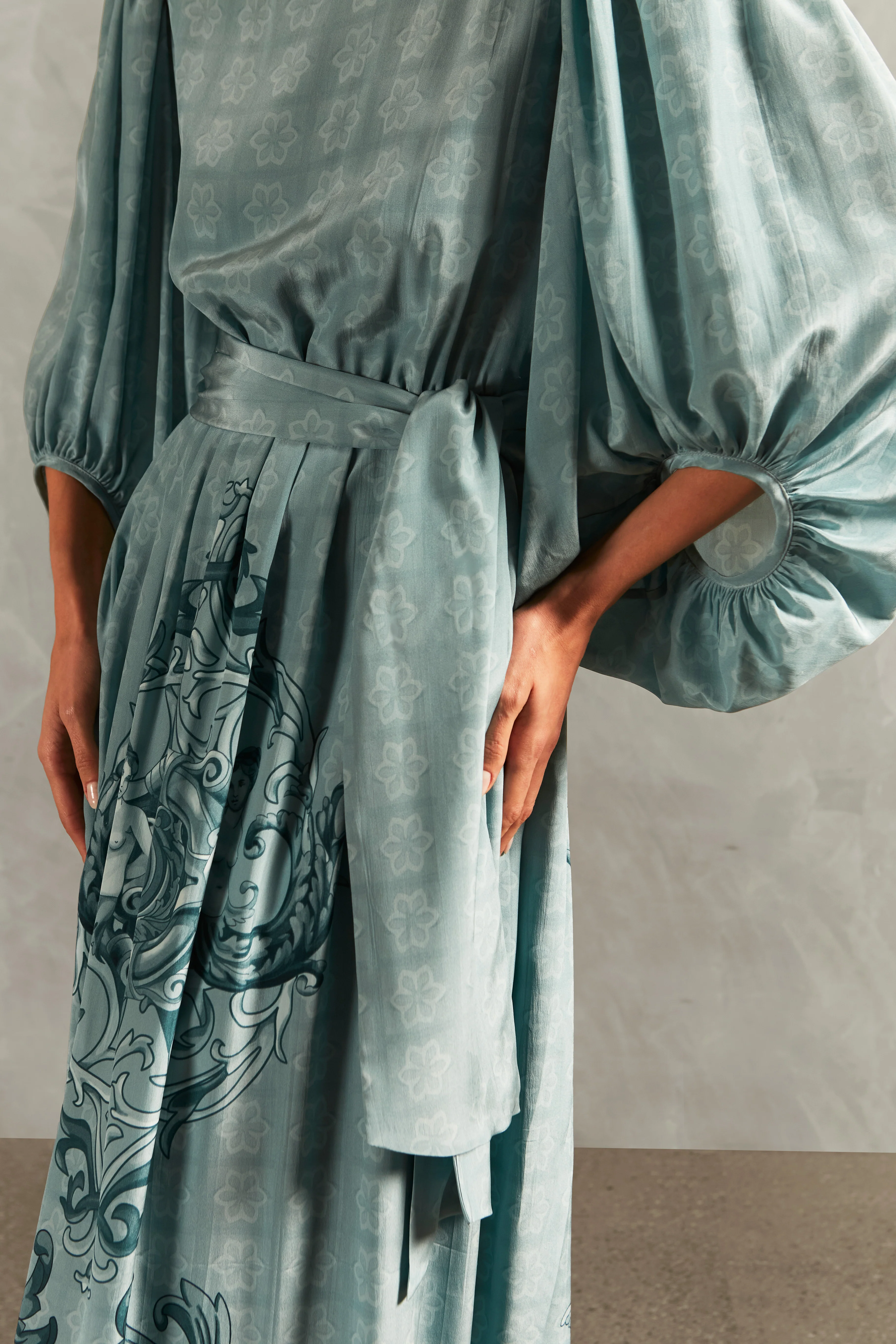 Hera Puff-Sleeved Long Dress - Image 3