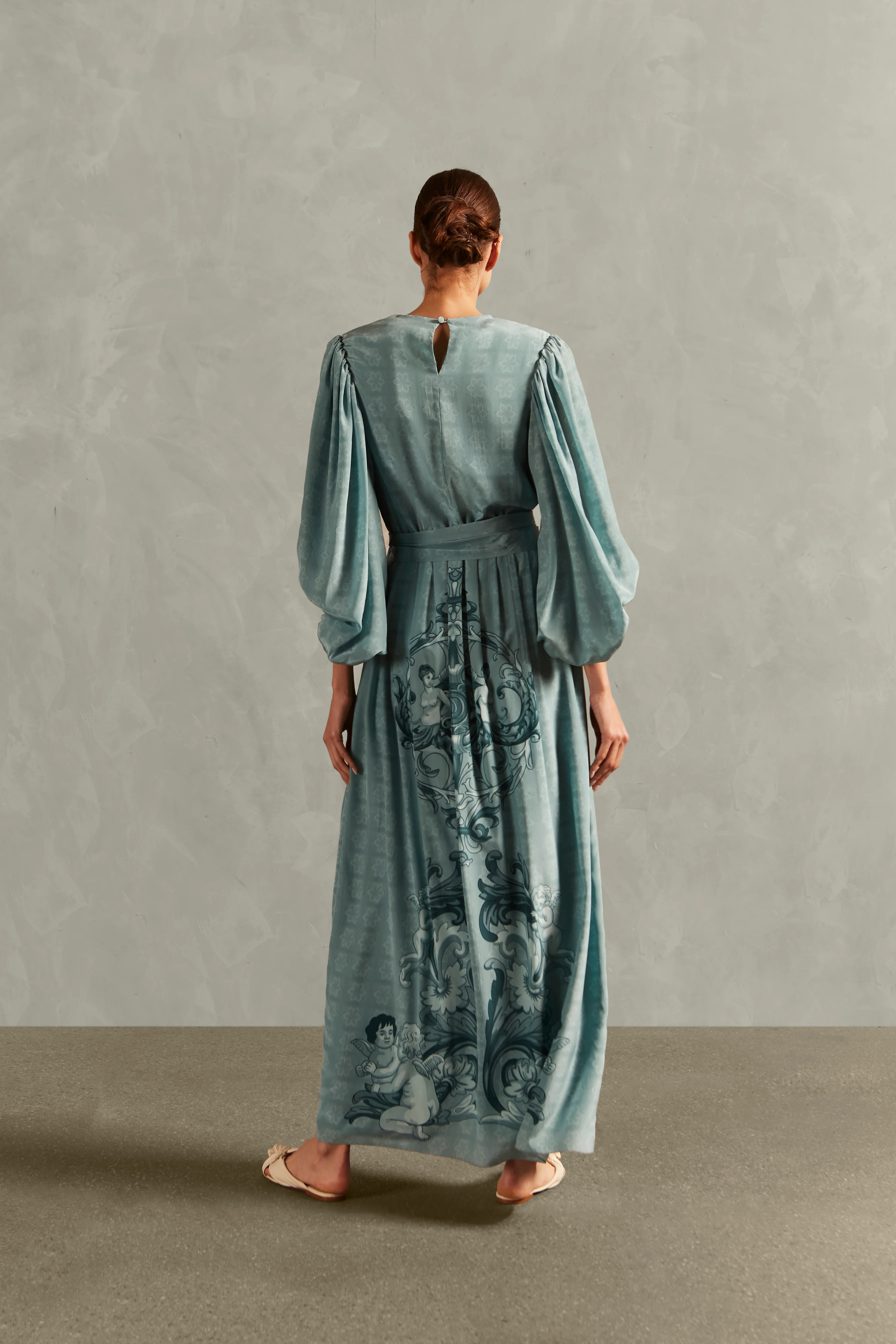 Hera Puff-Sleeved Long Dress - Image 4