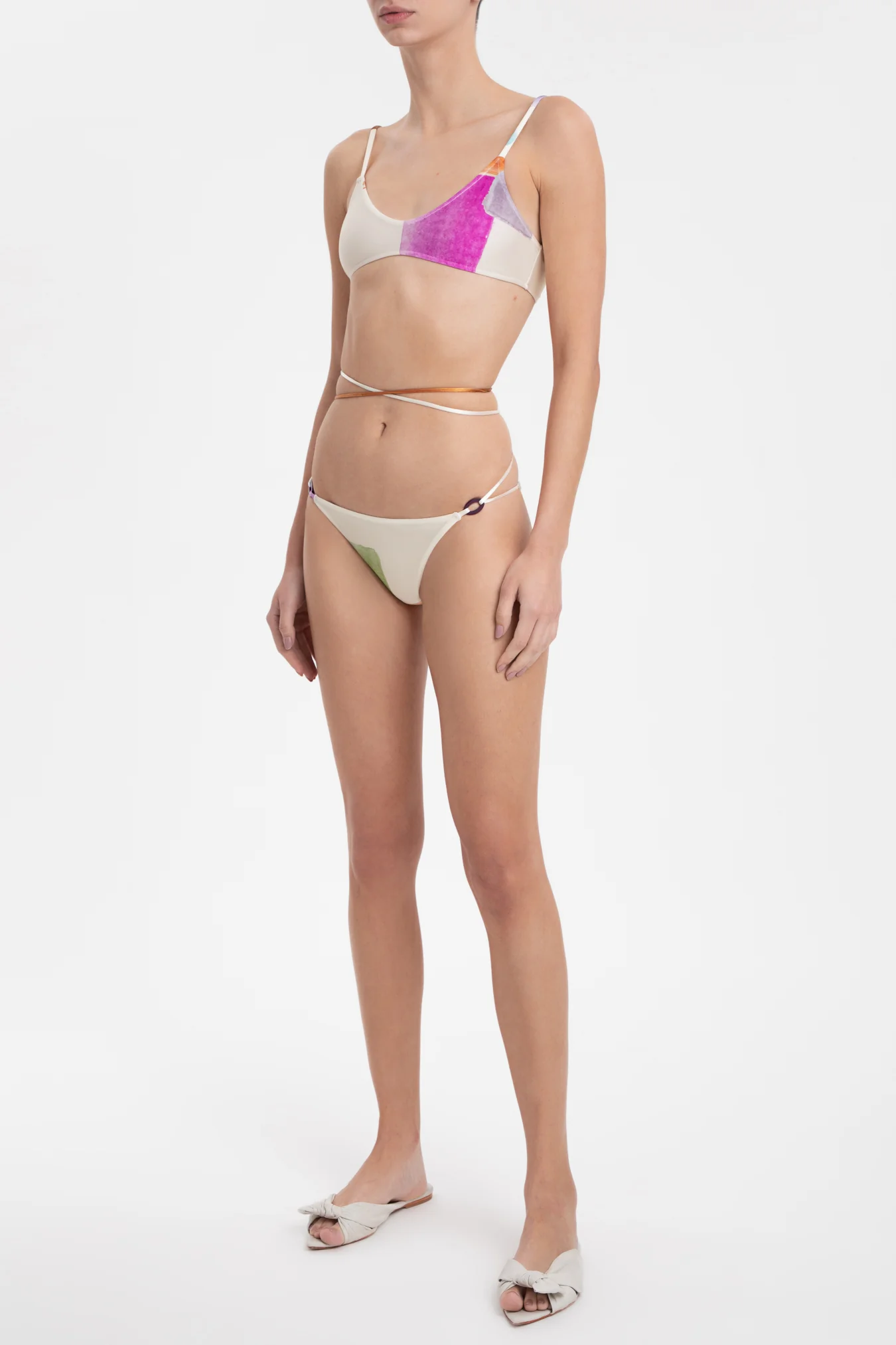 Illusion Bikini With Wraparound Ties - Image 4