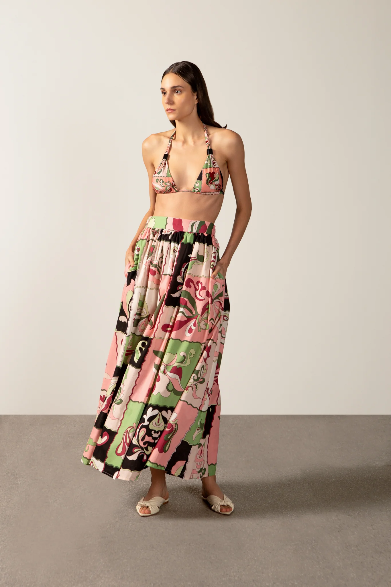 Inamorata Side-Slit Maxi Skirt