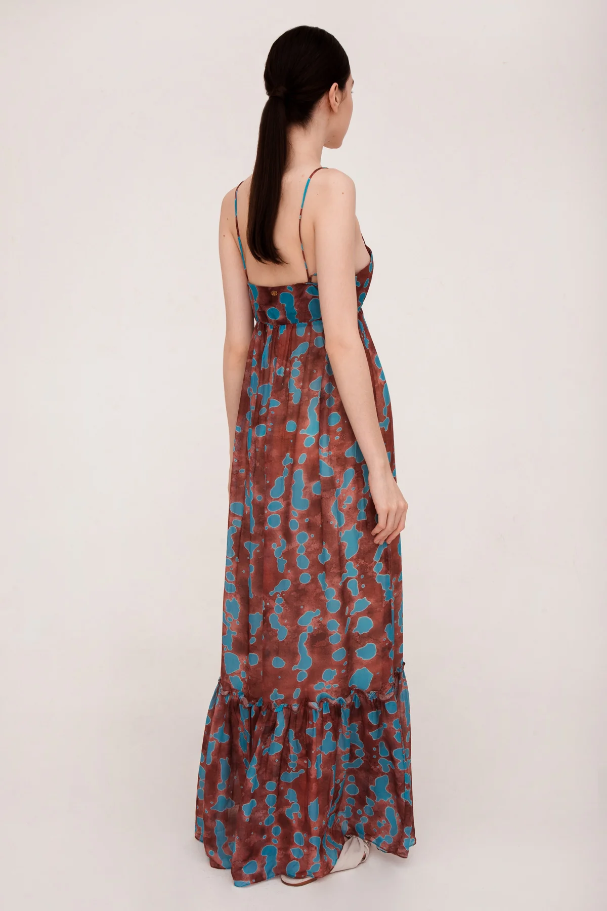 Island Print Long Dress - Image 2