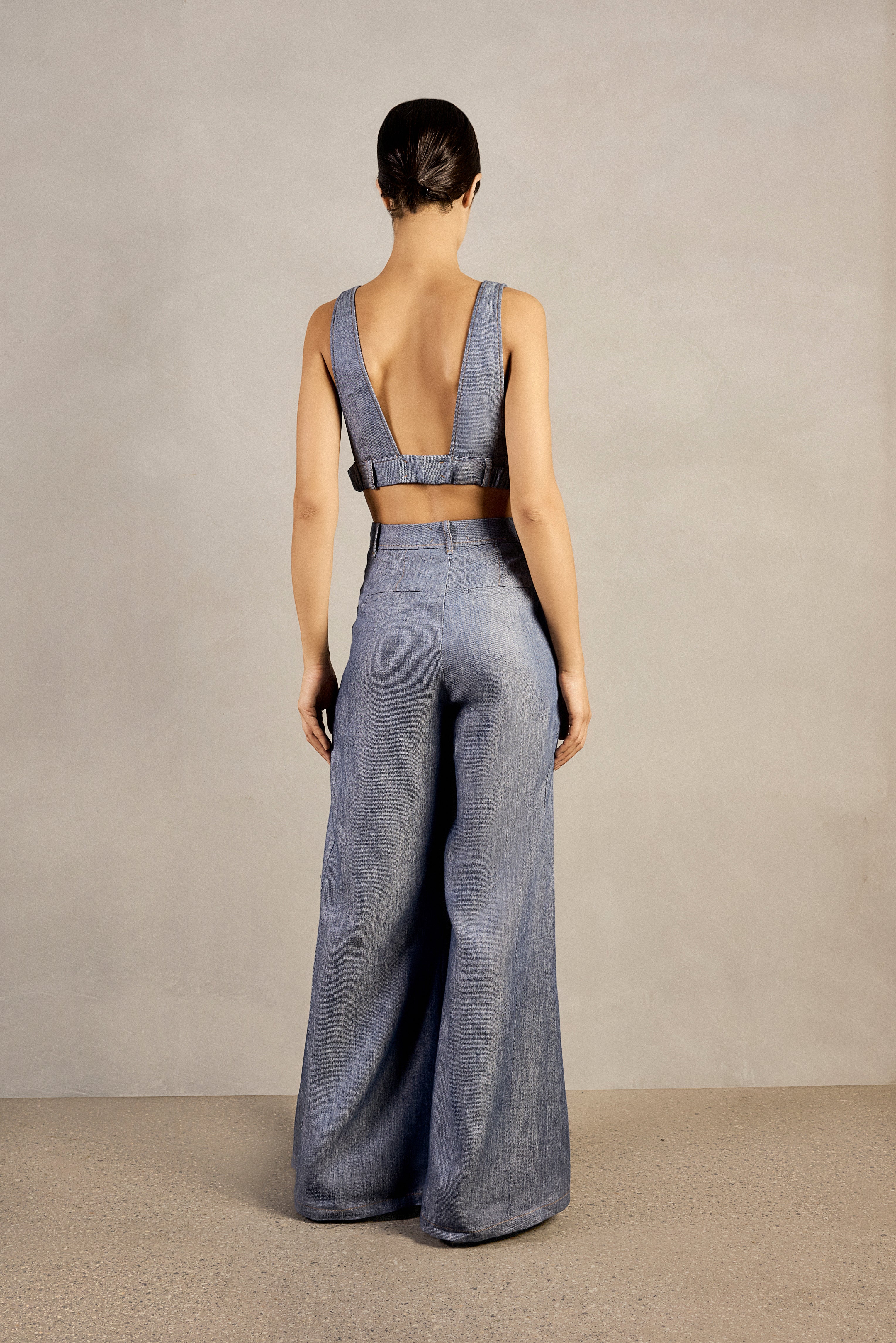 Jeans V-Neck Top - Image 6