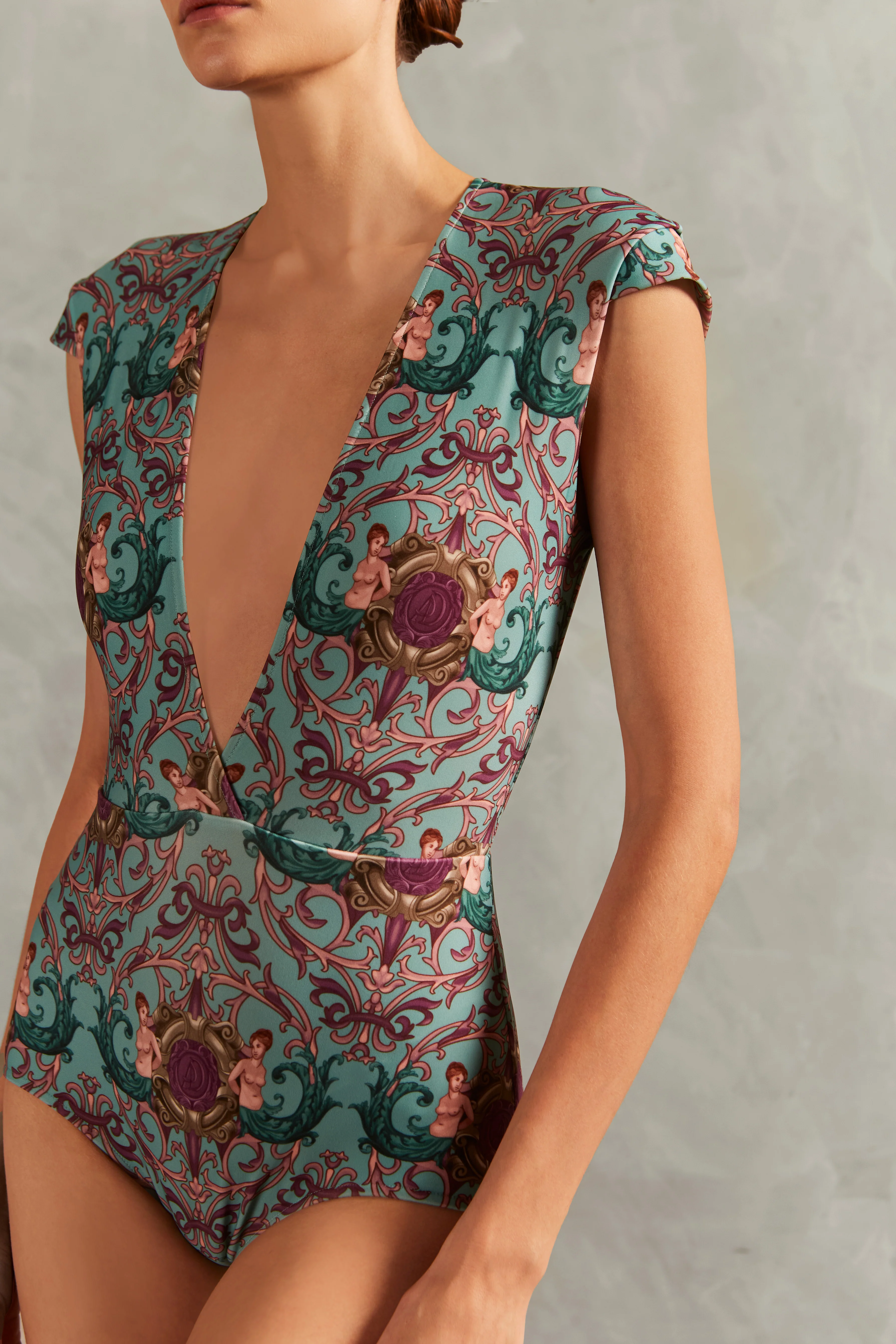 Le Sirenuse V-Neck Swimsuit - Image 3