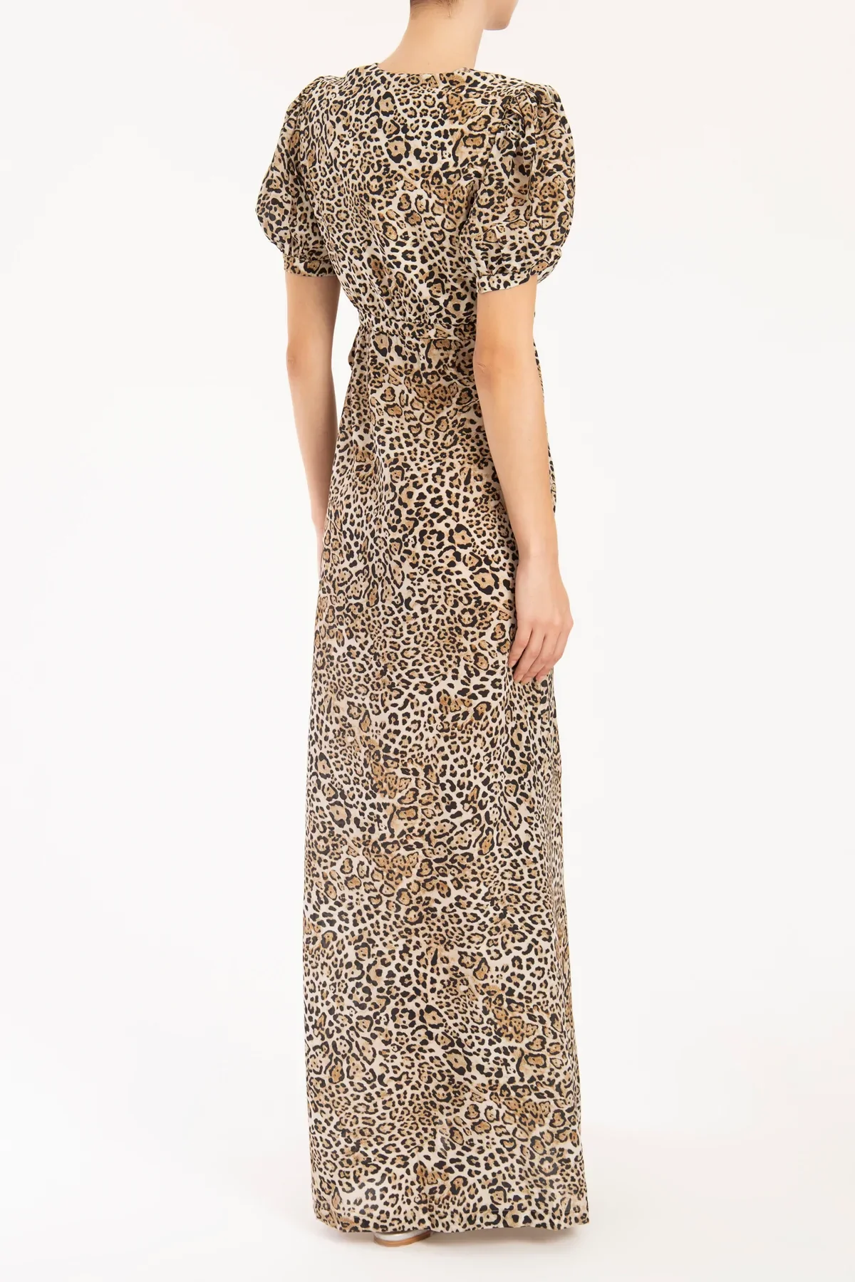 Leopard Long Dress With Knot - Image 2