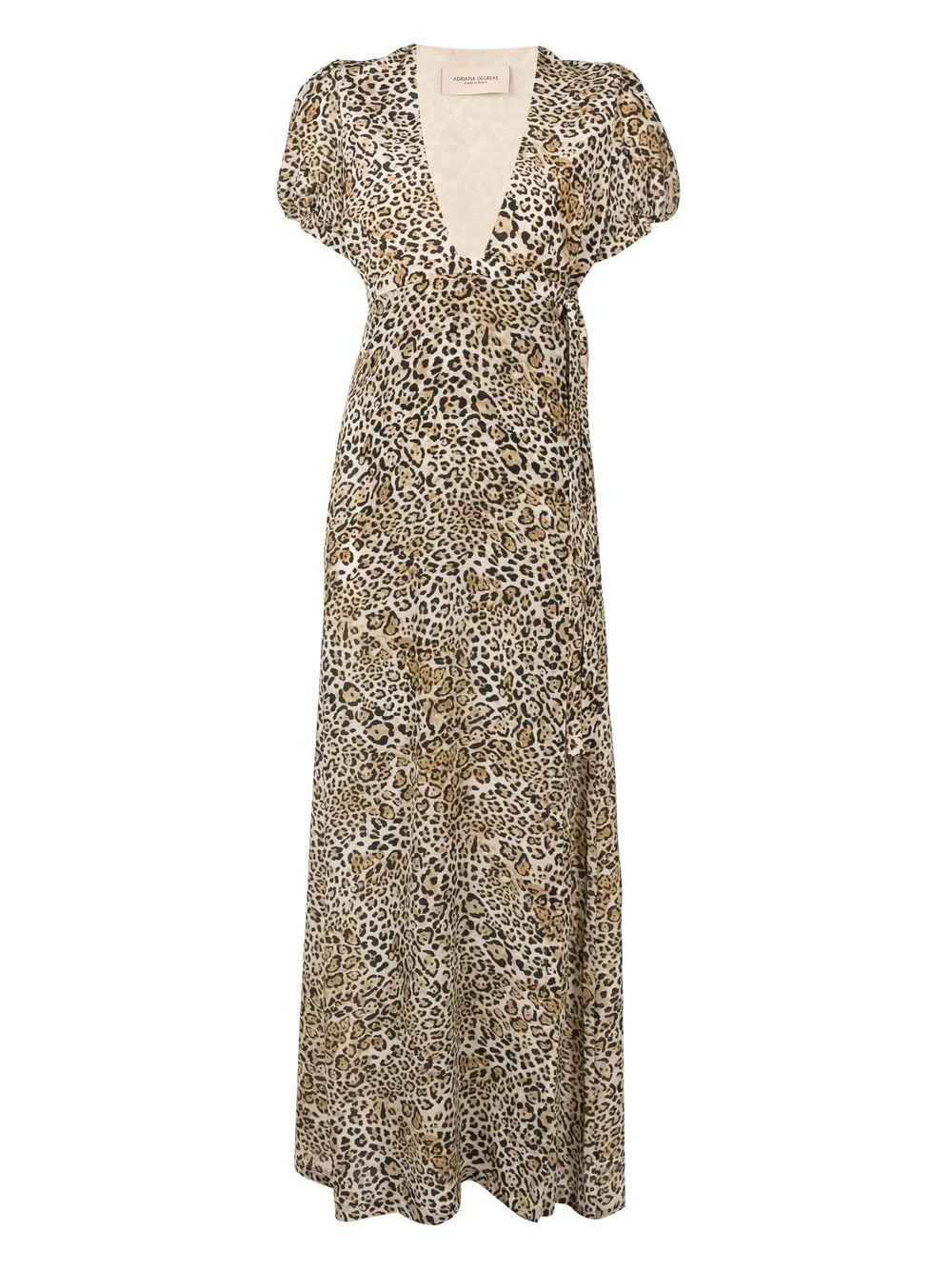 Leopard Long Dress With Knot - Image 5