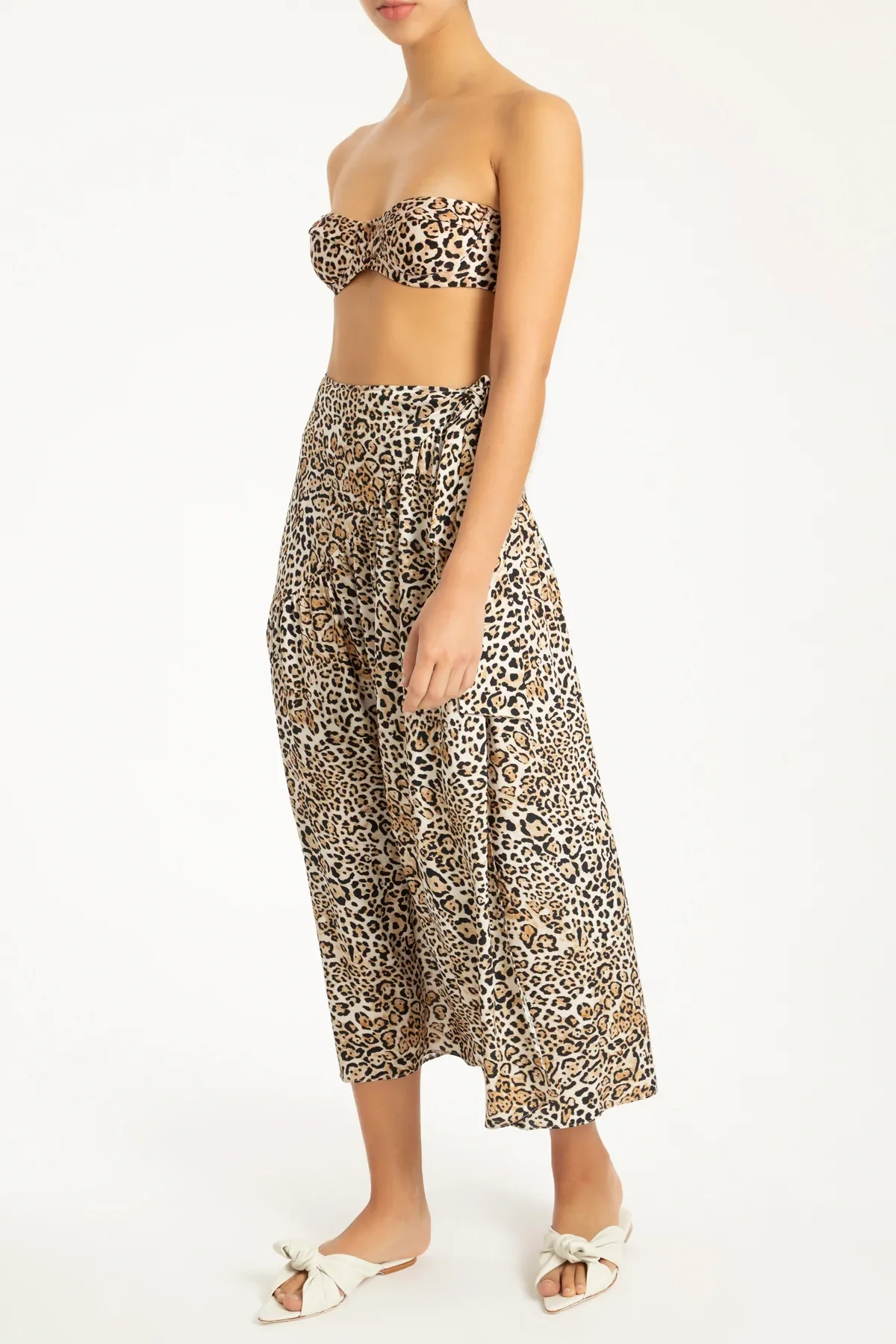 Leopard Pareo Midi Skirt - Image 3