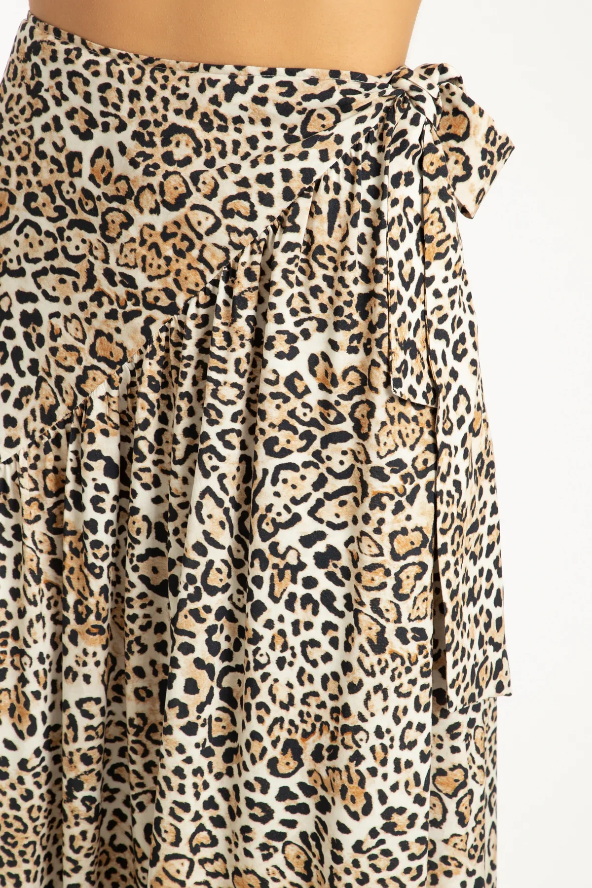 Leopard Pareo Midi Skirt - Image 4