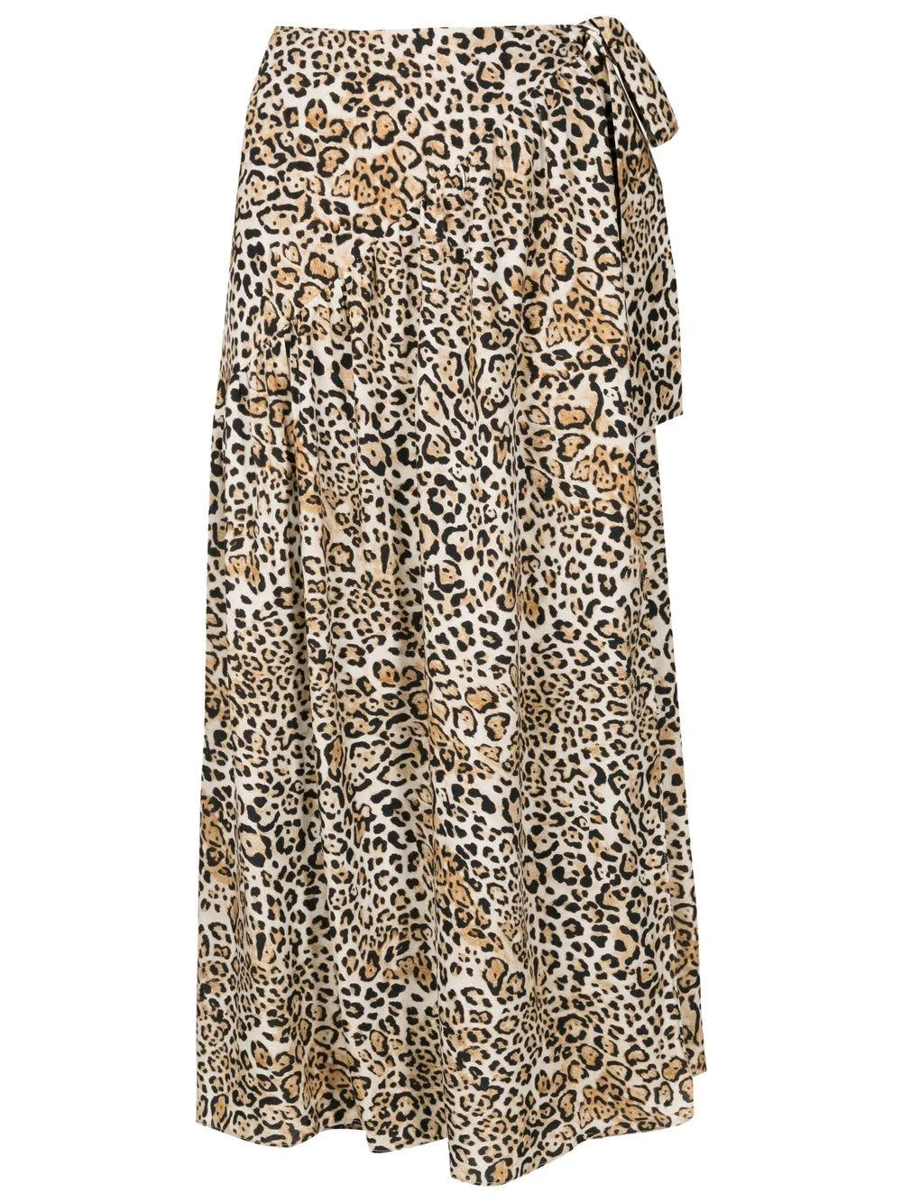 Leopard Pareo Midi Skirt - Image 5
