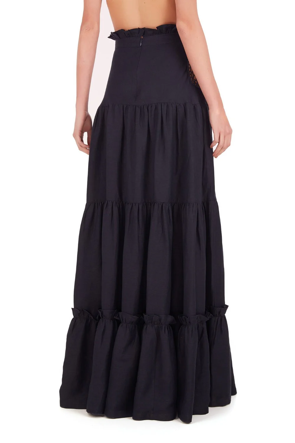 Marine Long Skirt With Seashell Embroidery - Image 4