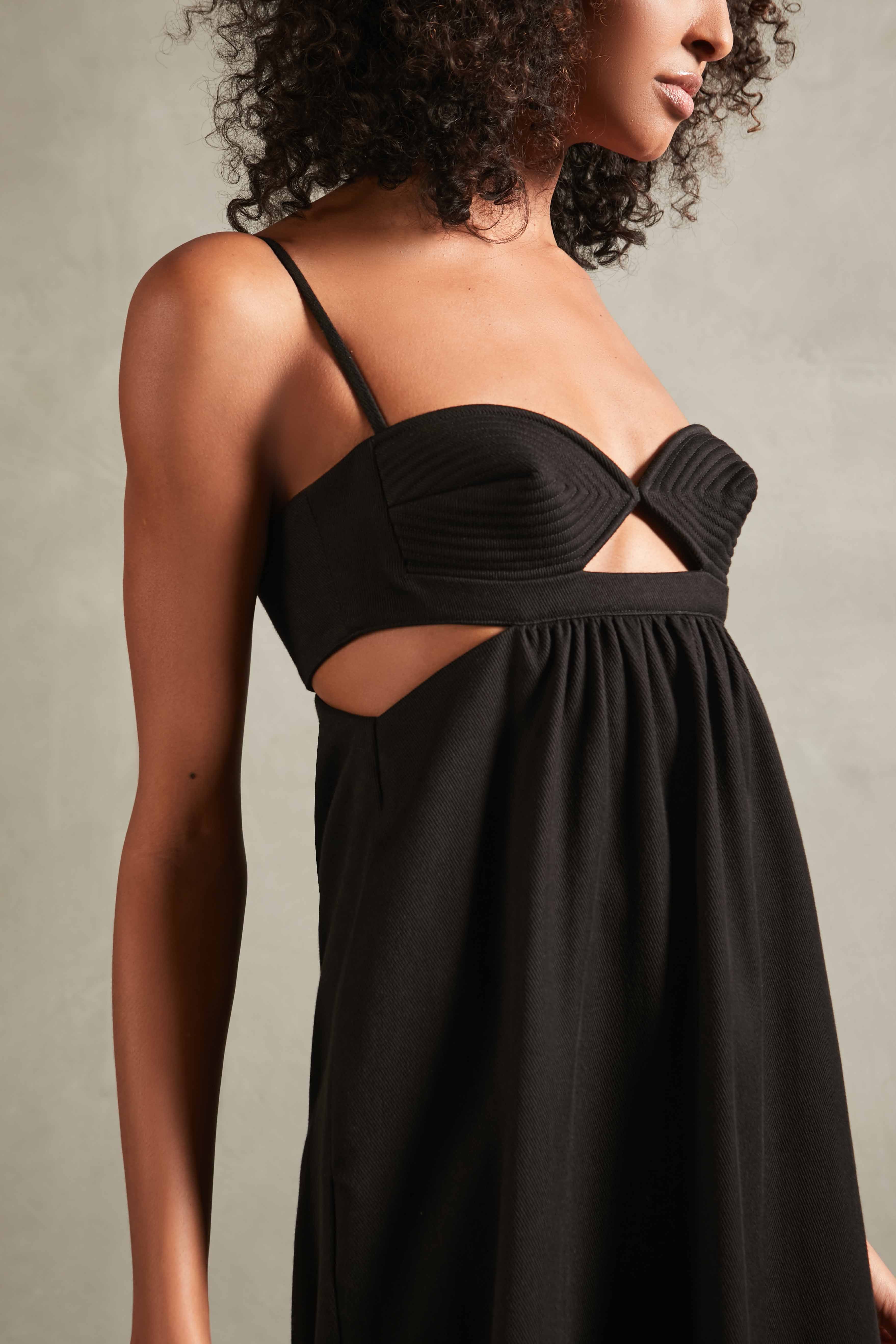Matelasse Cotton Blend Long Dress - Image 4