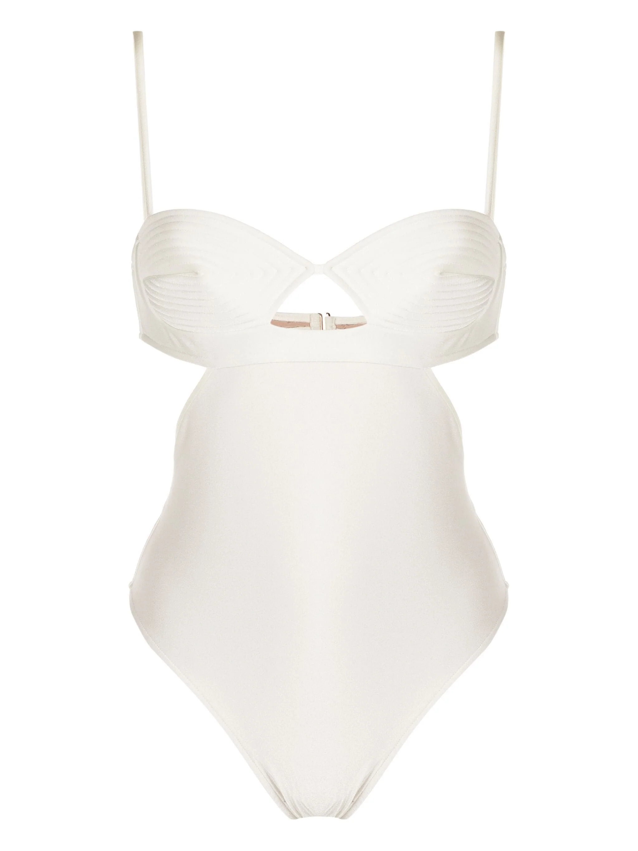 Matelasse Cut-Out Swimsuit - Image 5