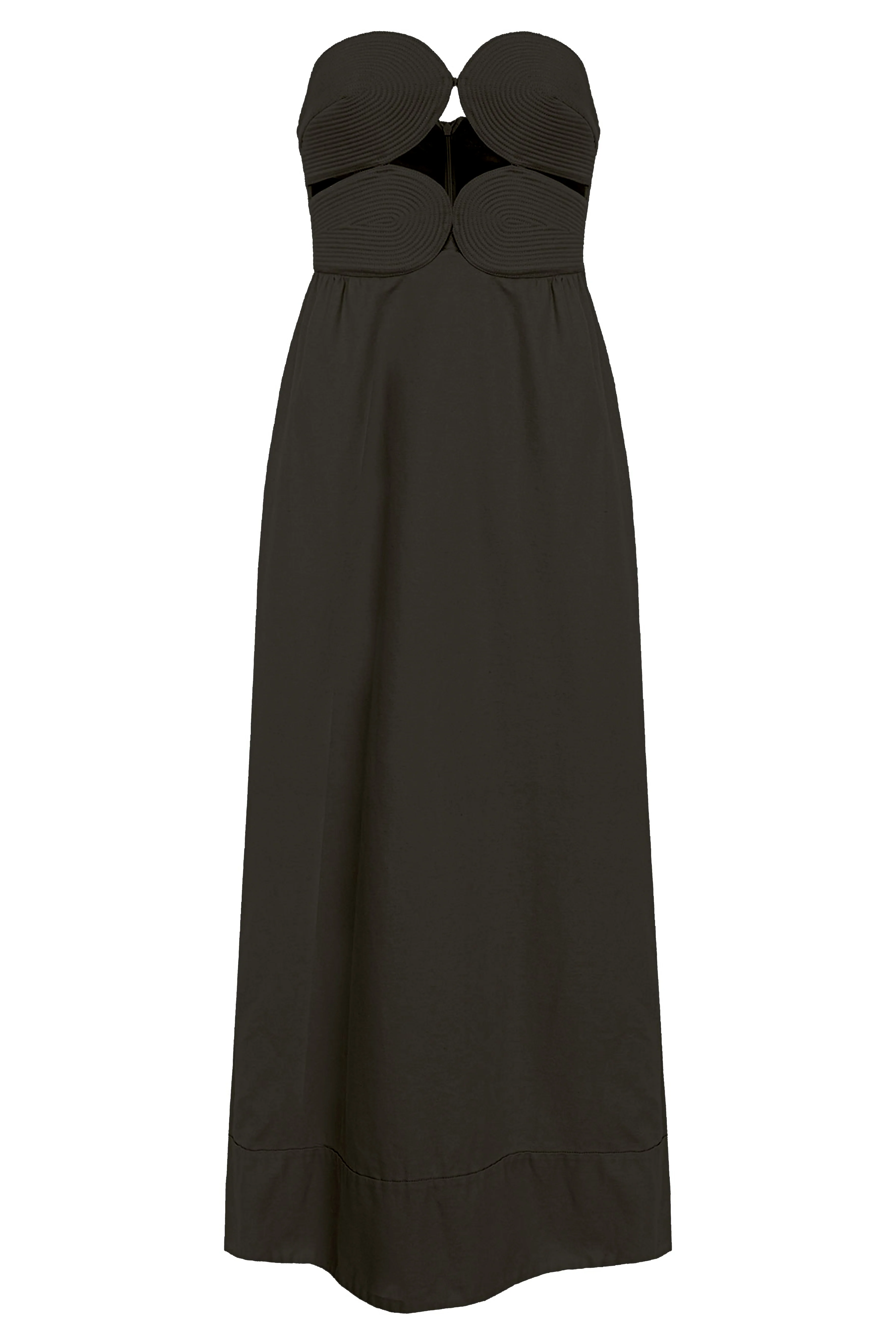 Matelasse Strapless Long Dress - Image 11
