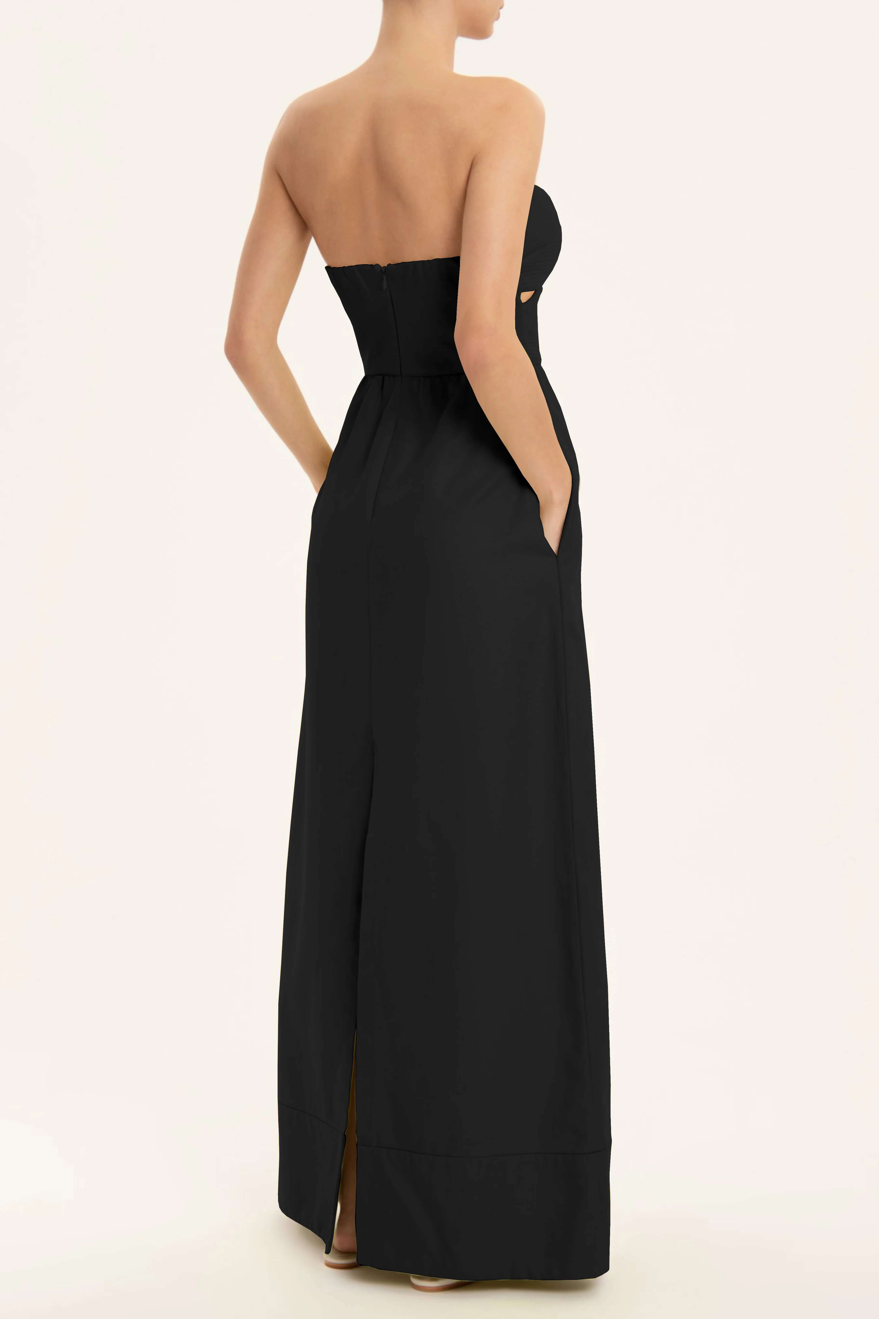 Matelasse Strapless Long Dress - Image 6