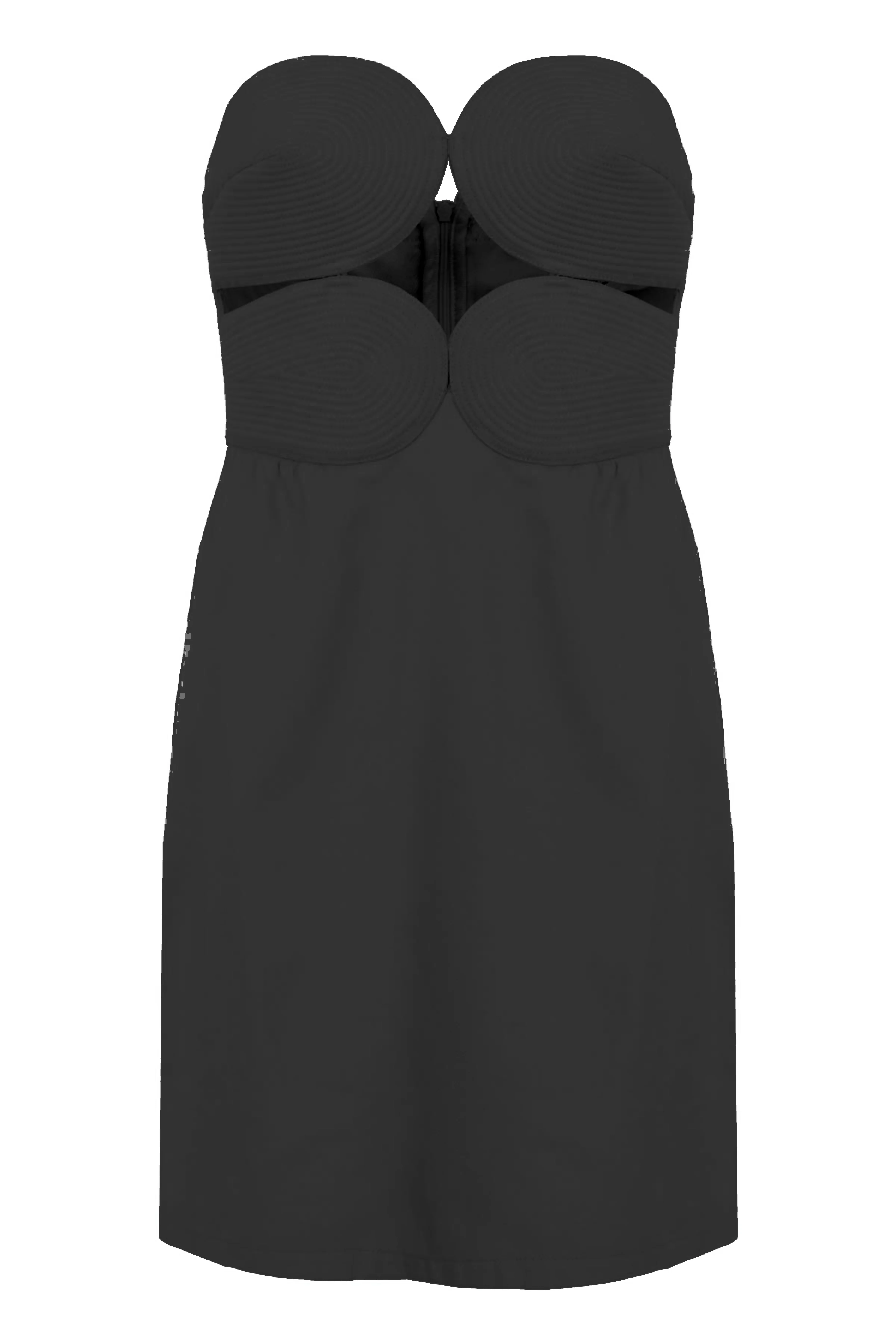 Matelasse Strapless Short Dress - Image 4