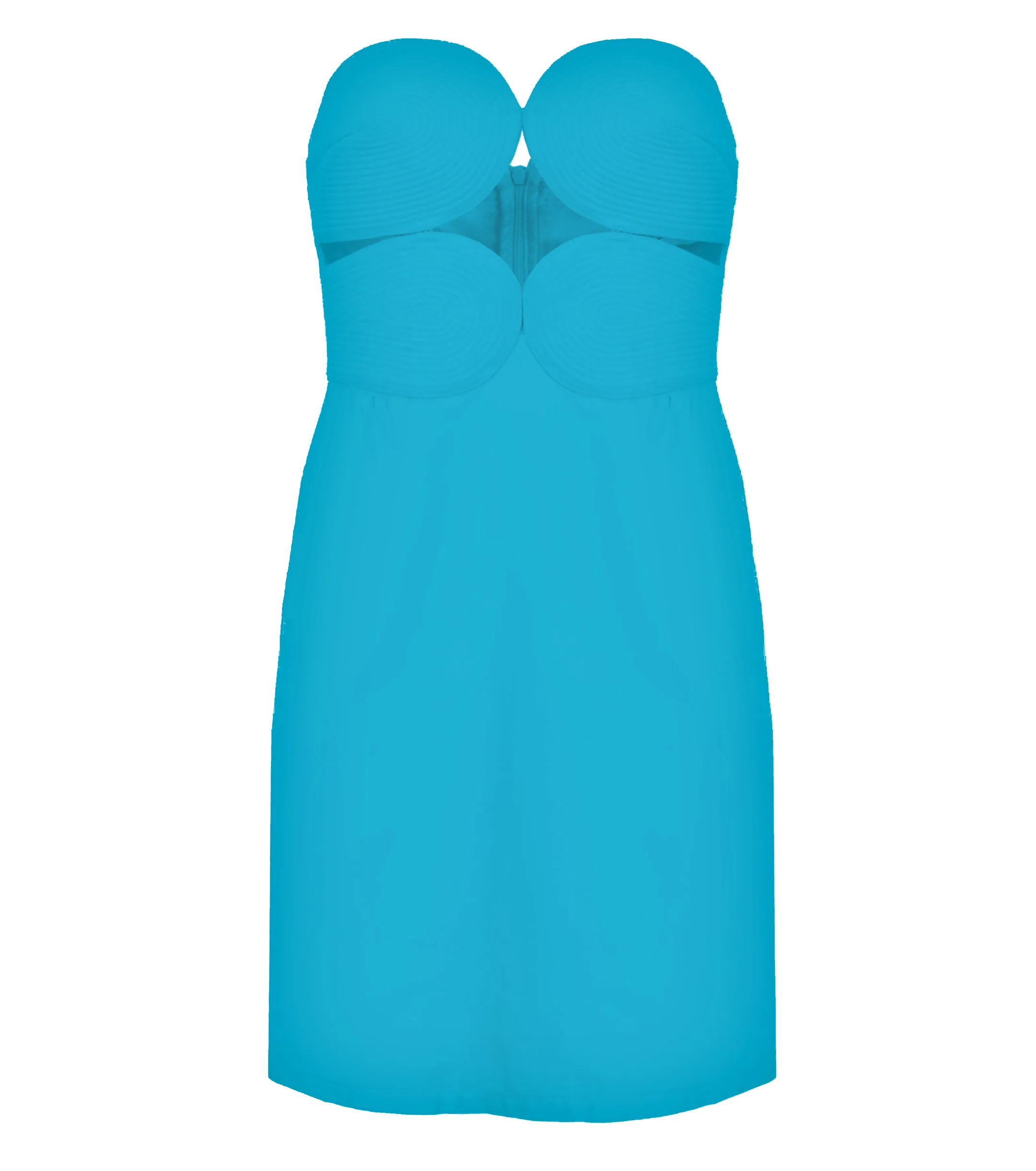 Matelasse Strapless Short Dress - Image 5