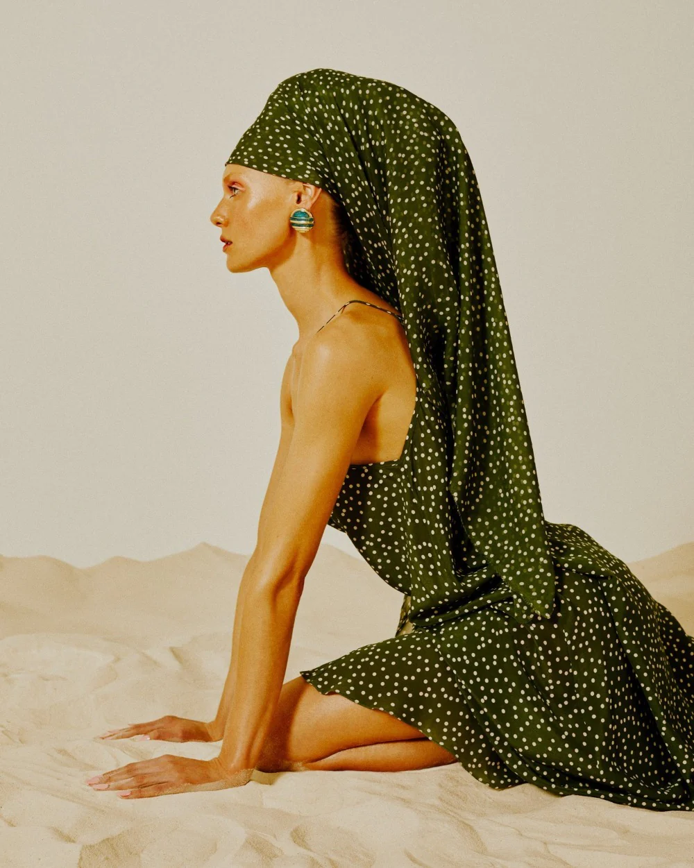 Mille Punti Long Dress with Straps - Image 3