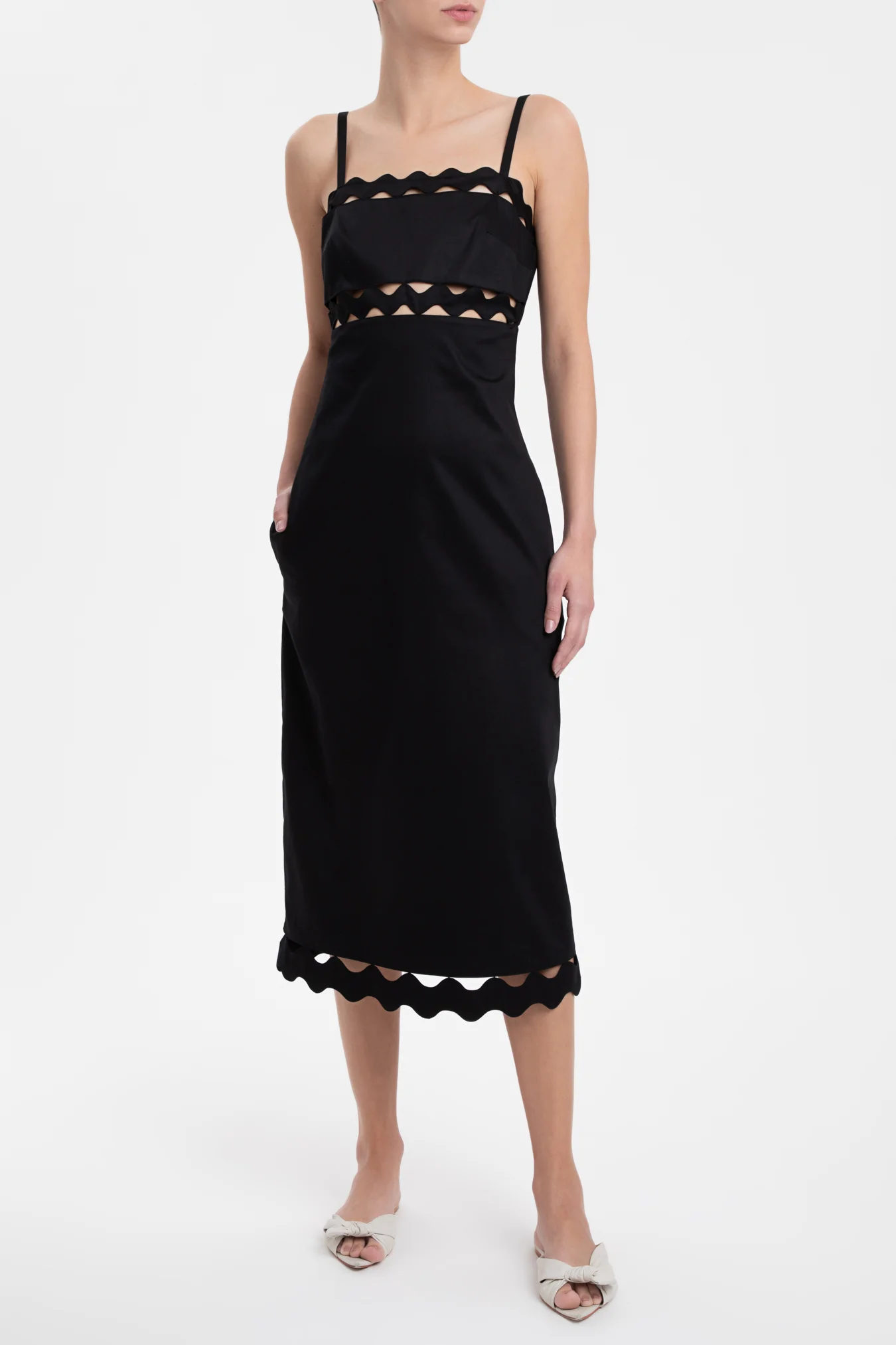 Moves Midi Dress With Straps - Image 4