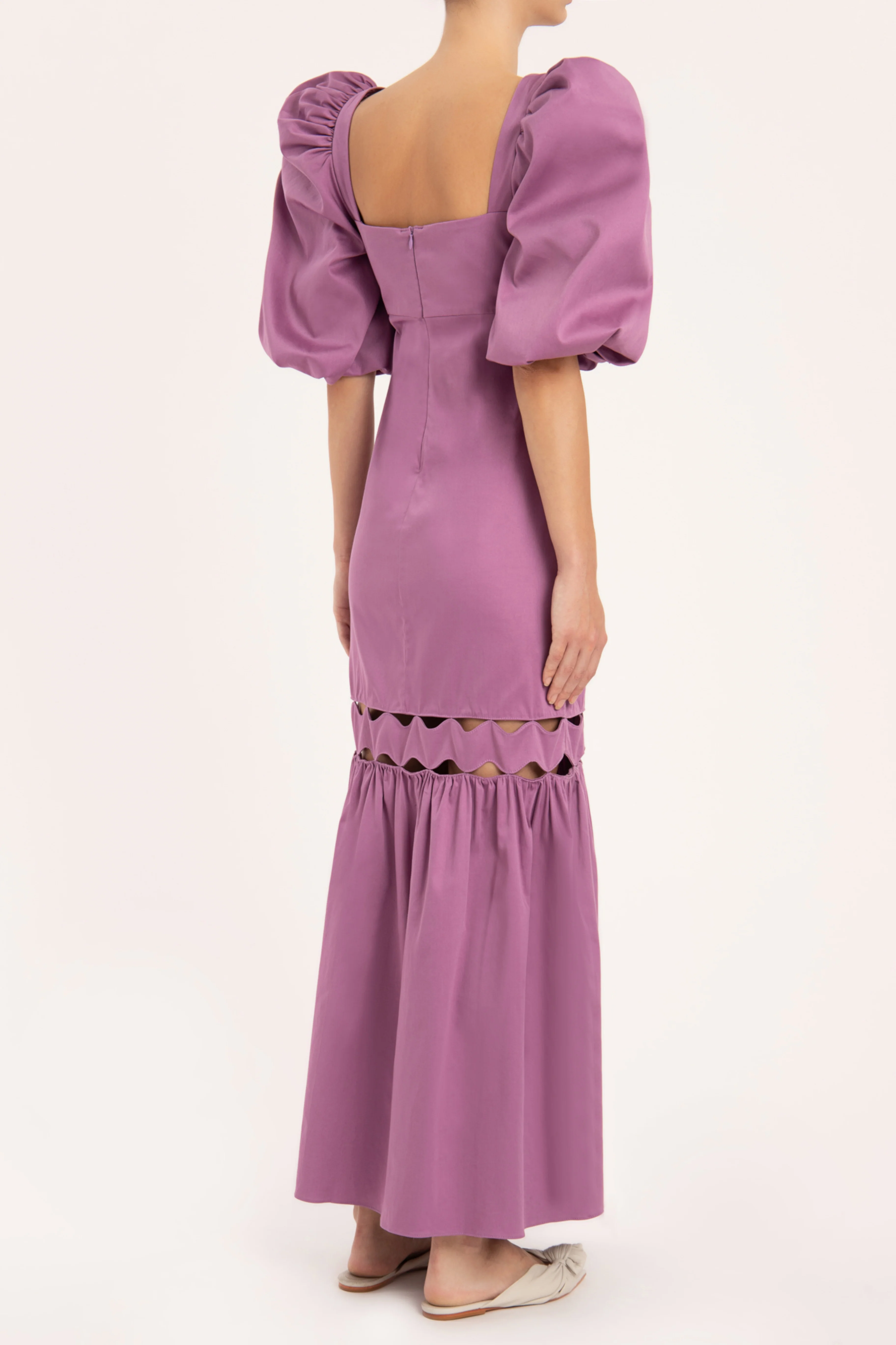 Moves Puff-Sleeved Long Dress - Image 4