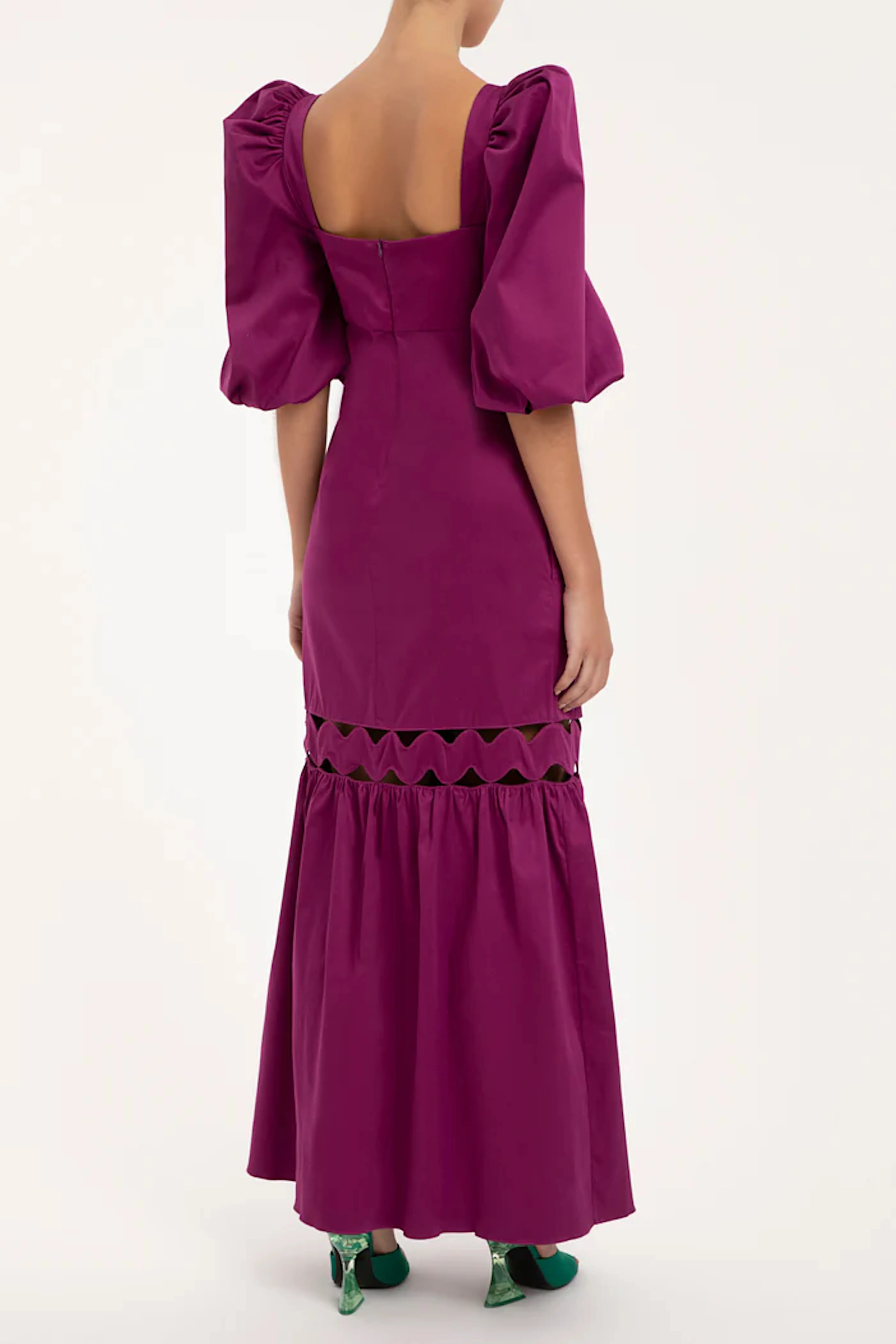 Moves Puff-Sleeved Long Dress - Image 5