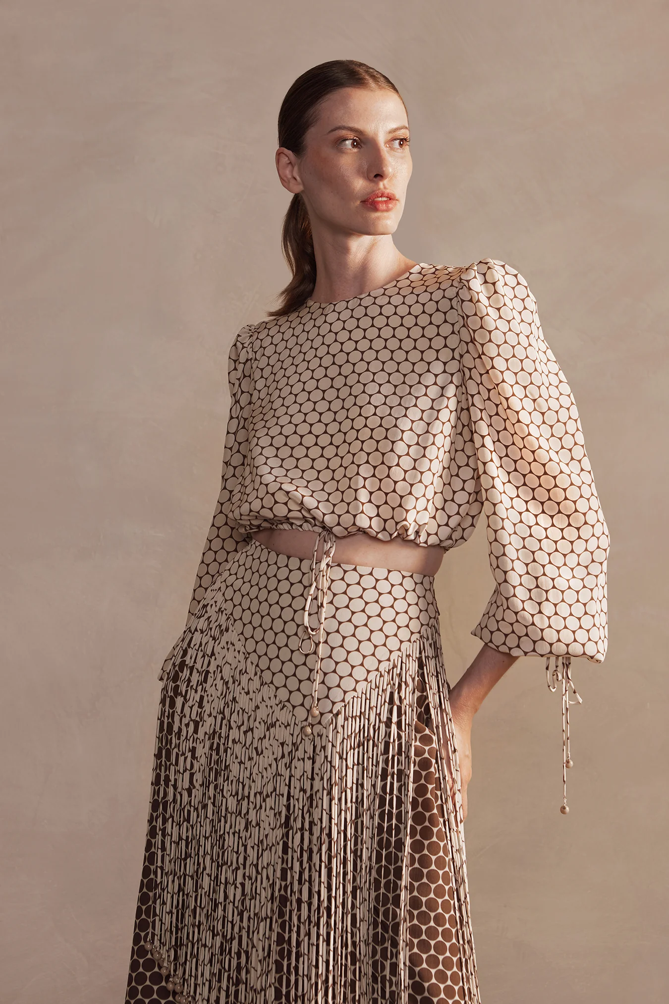 New Pois Cropped Blouse