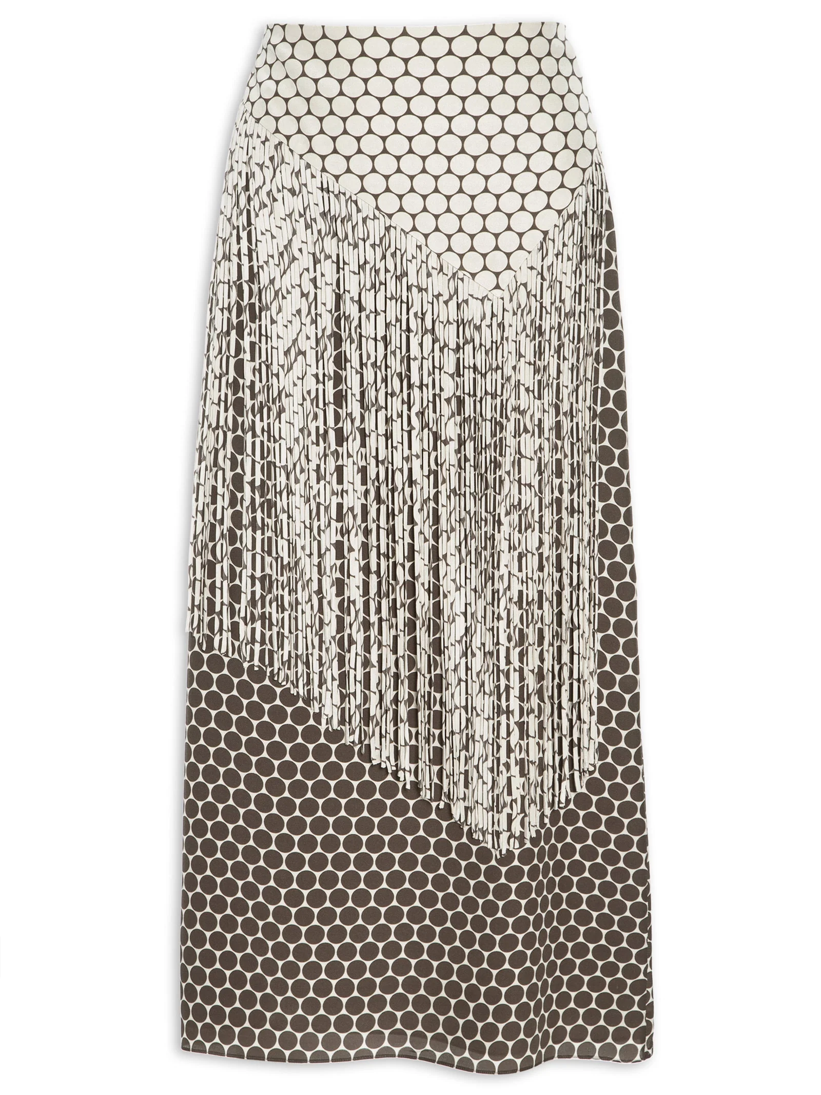 New Pois Fringe Midi Skirt - Image 4