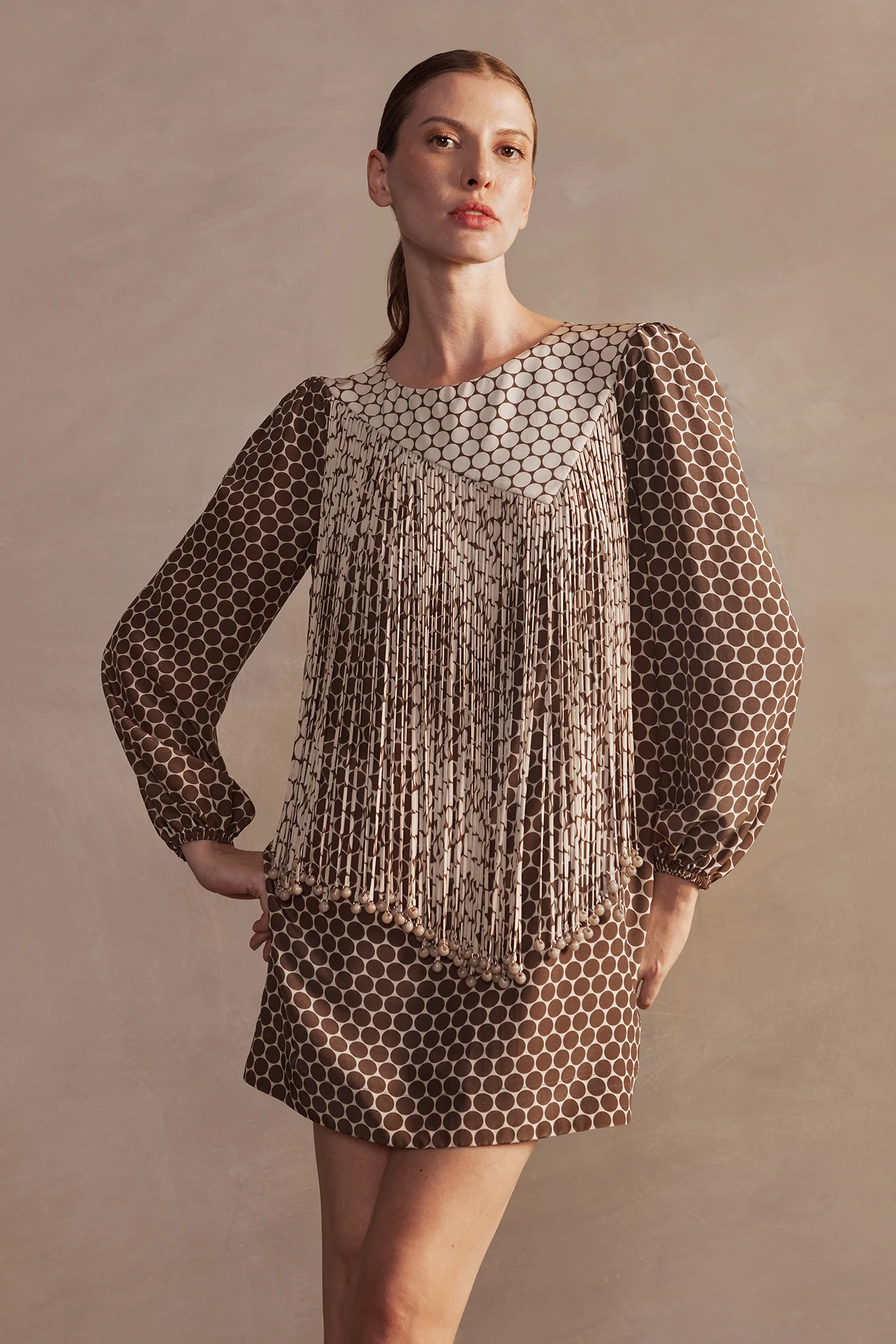 New Pois Fringe Short Dress - Image 2