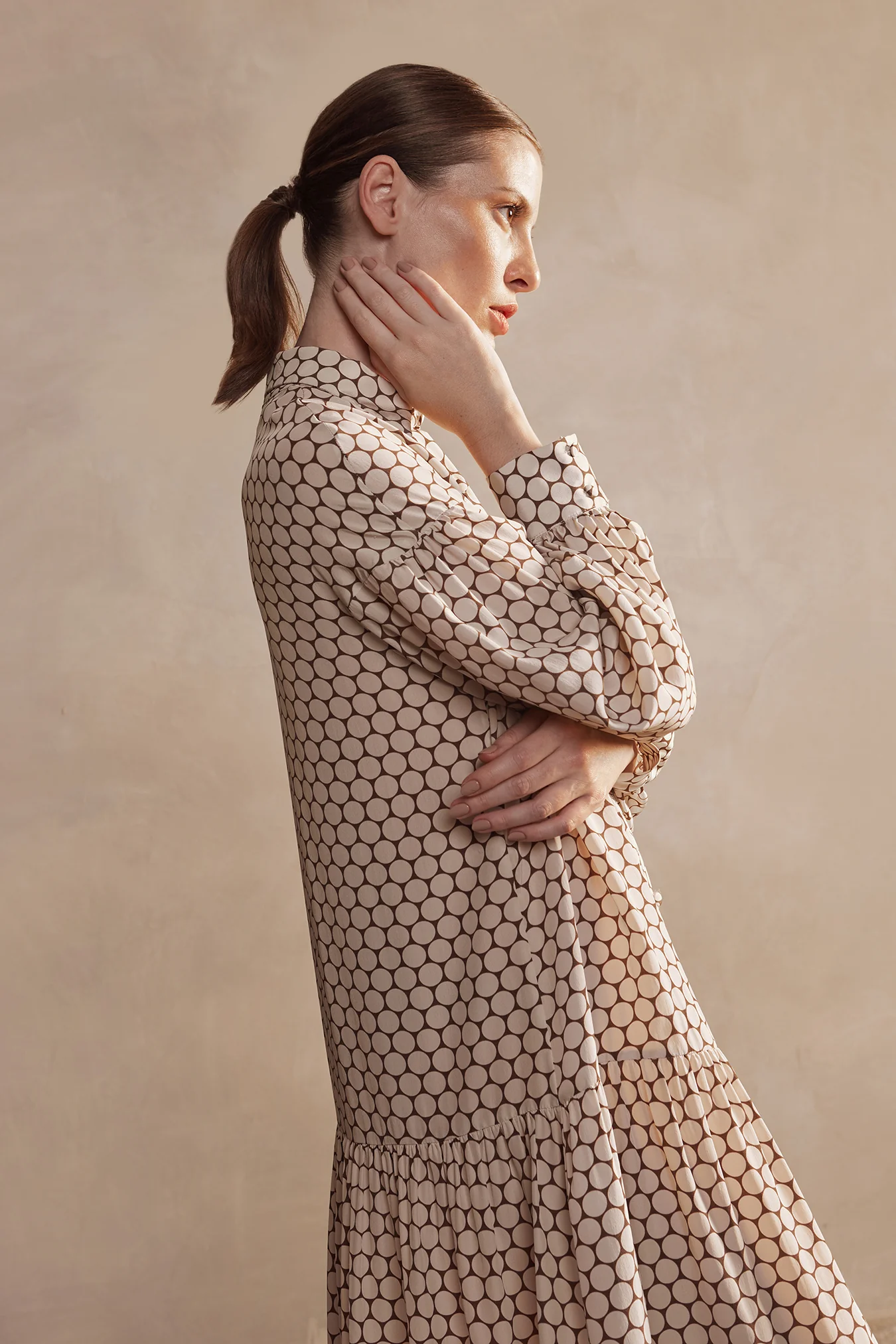 New Pois Long Chemise Dress - Image 3