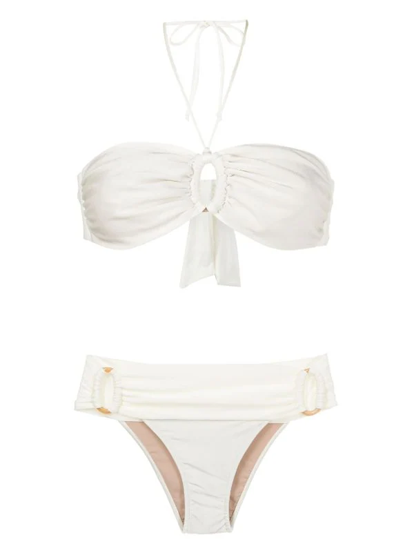 New Pois Solid Hoops Bikini - Image 2