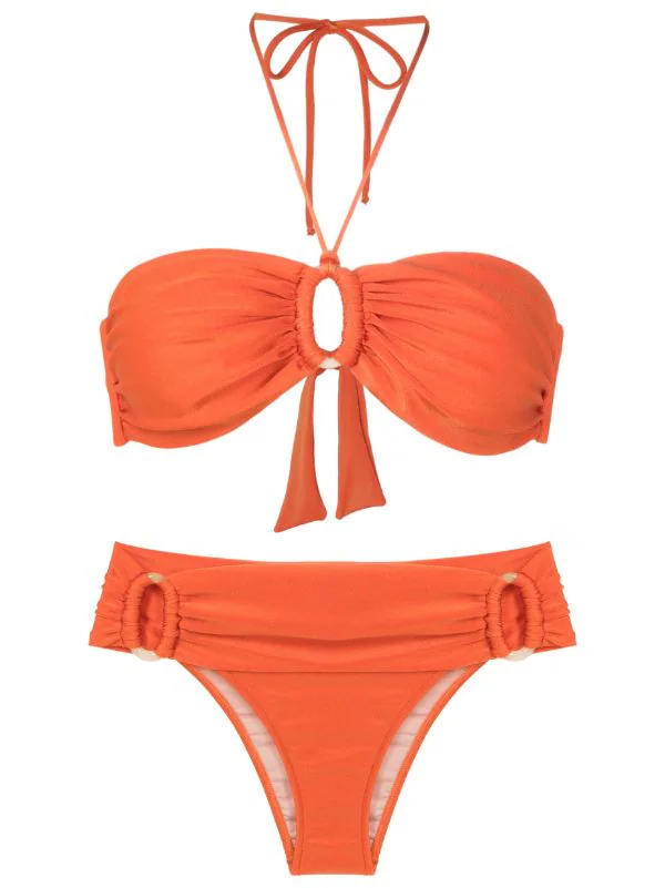 New Pois Solid Hoops Bikini - Image 3
