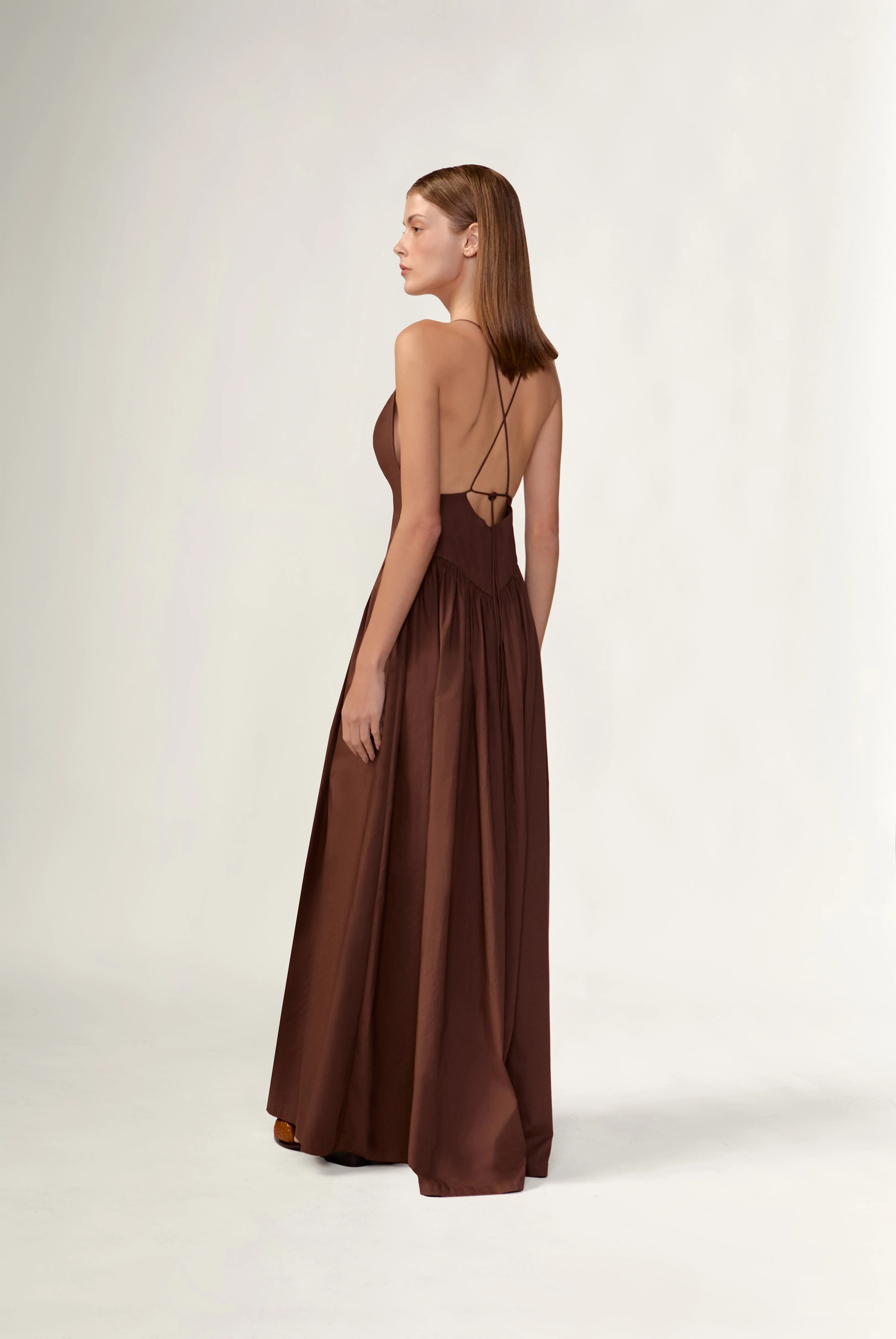 Opulence Deep V-Neck Maxi Dress - Image 5