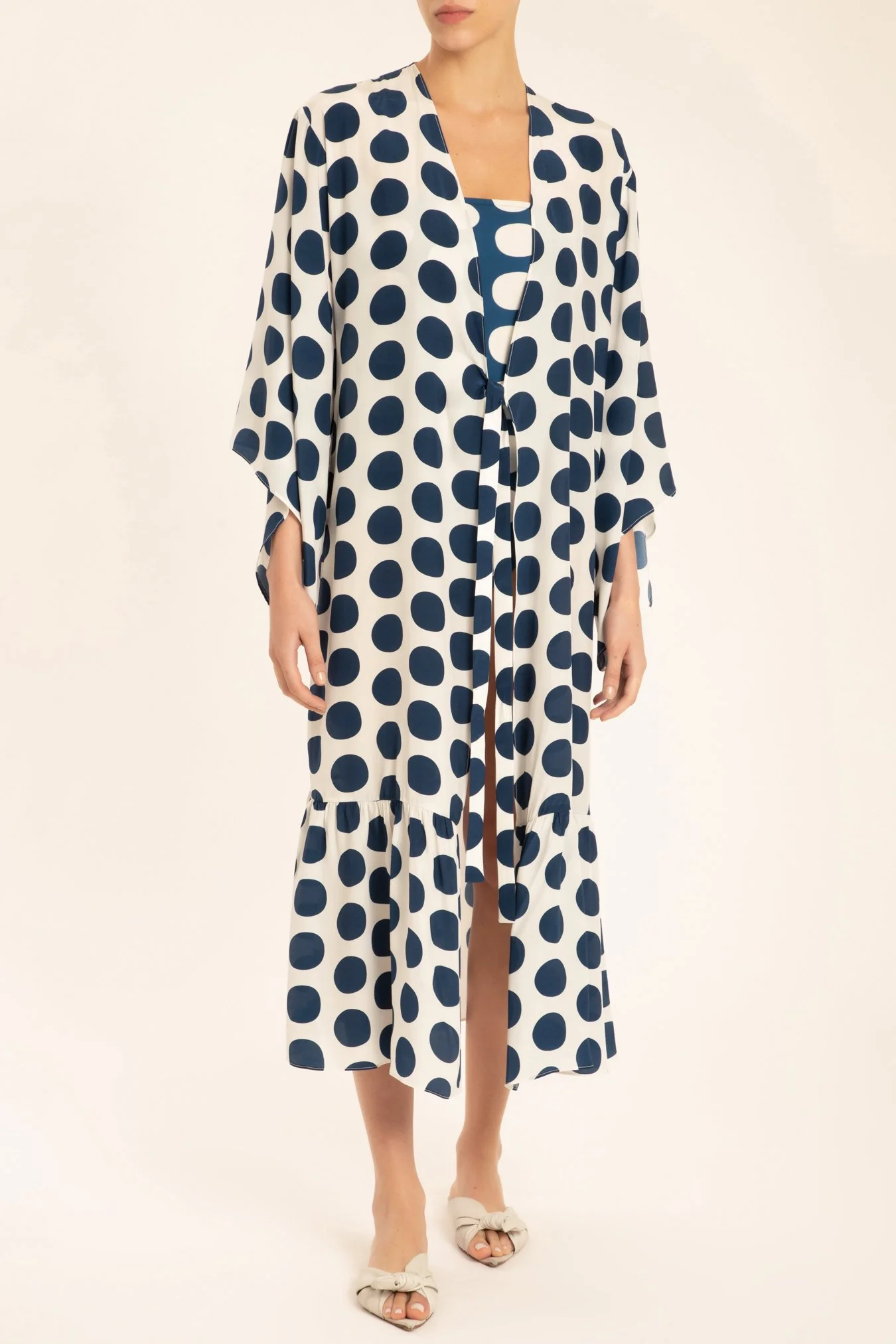 Pois Compose Midi Robe - Image 3