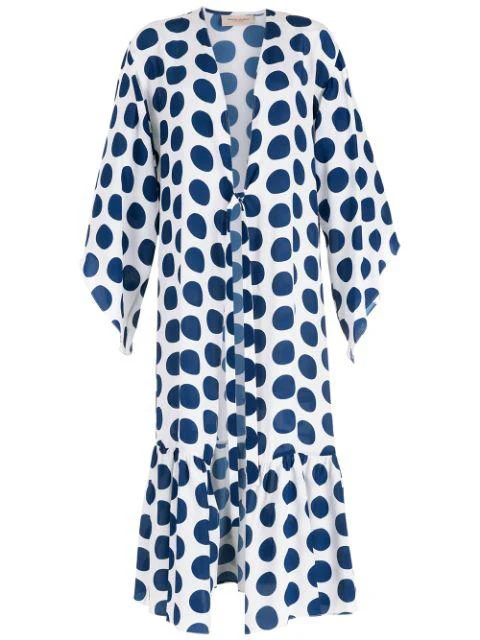 Pois Compose Midi Robe - Image 4
