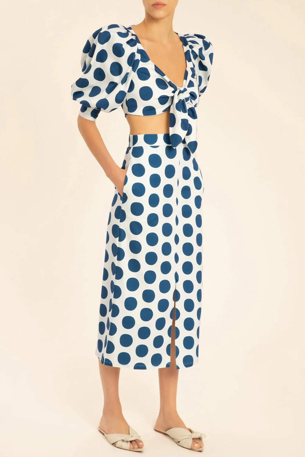 Pois Compose Midi Skirt - Image 3