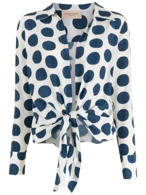 Pois Compose Shirt With Knot - Image 4