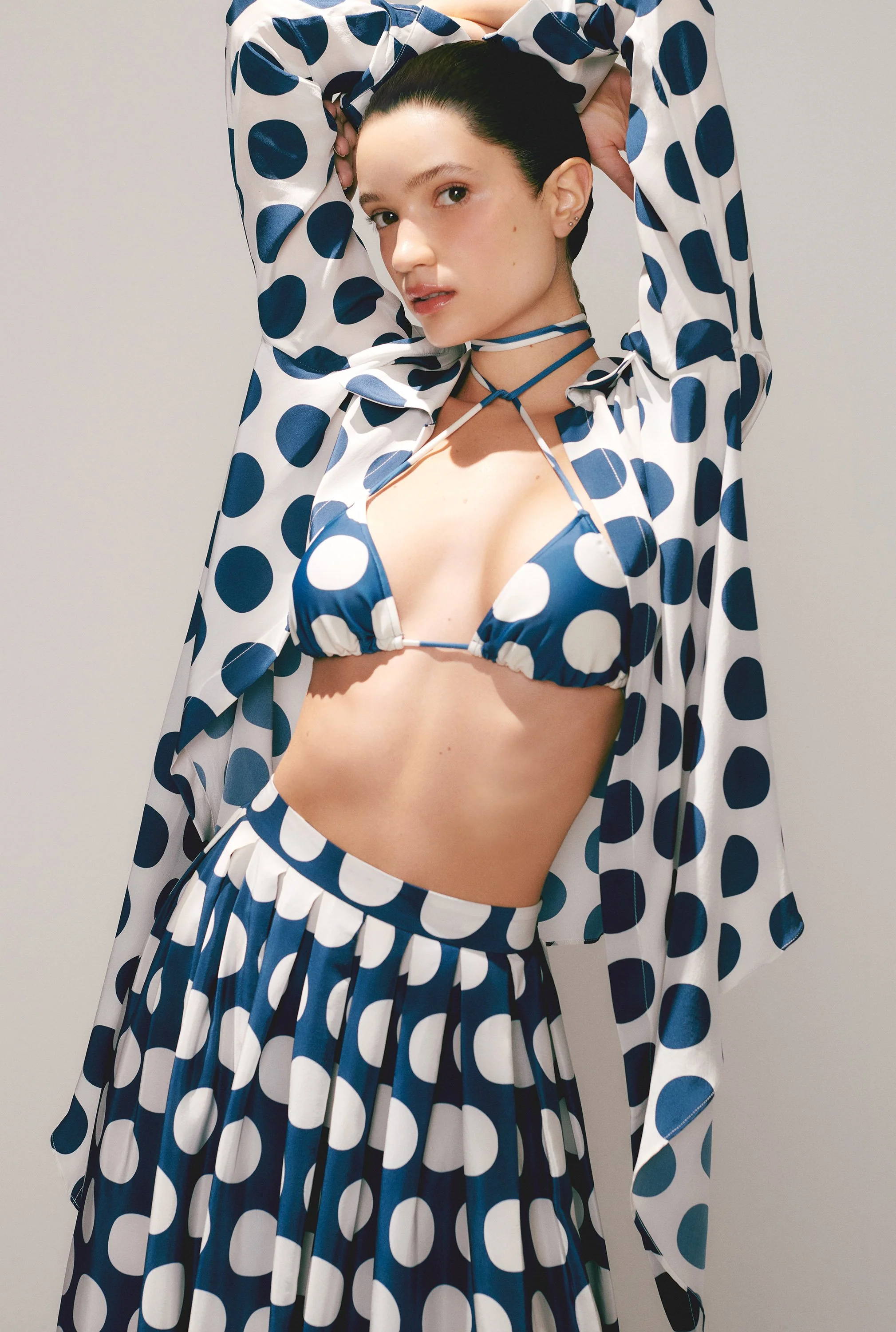 Pois Compose Shirt With Knot - Image 5