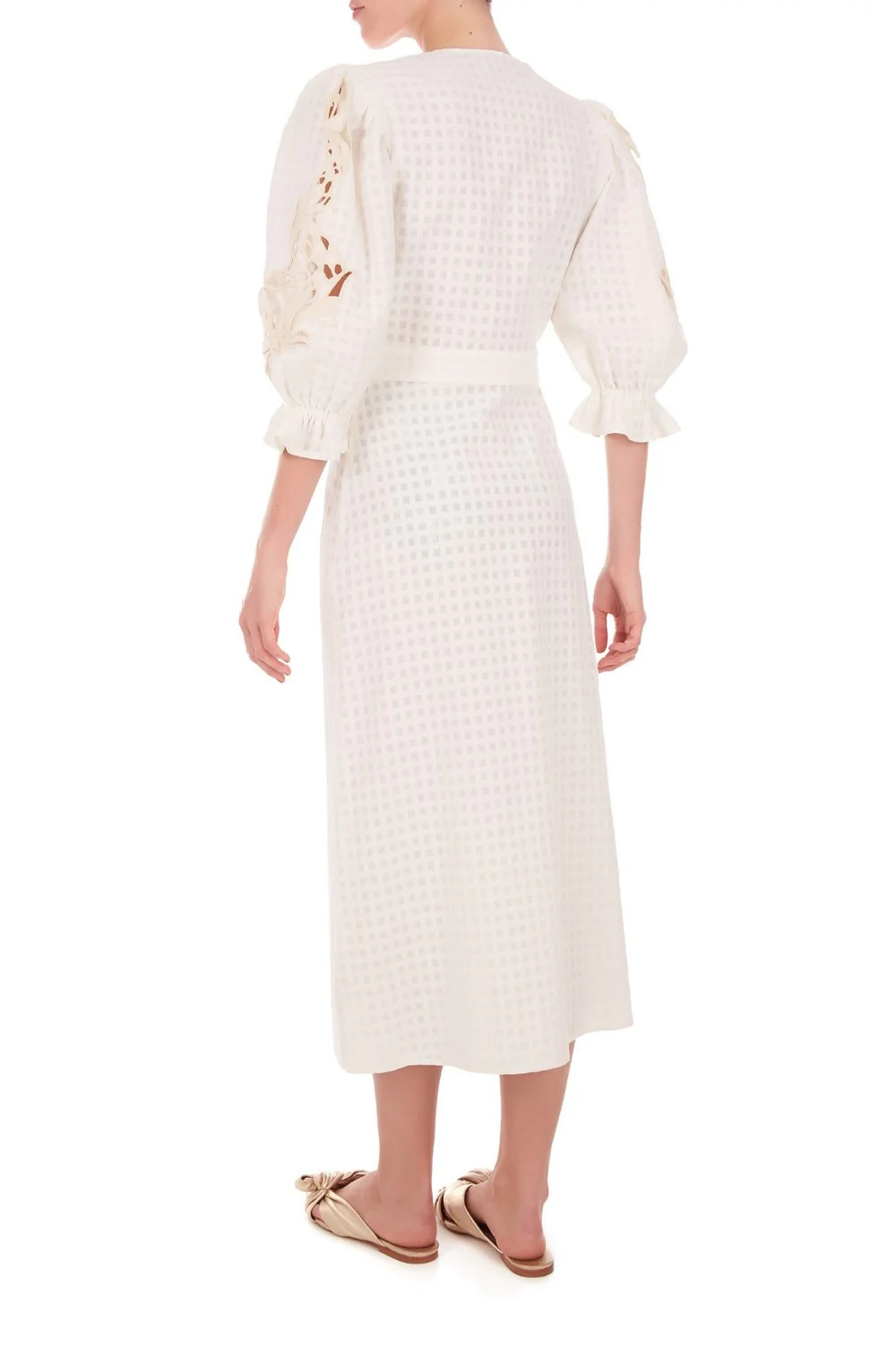Porto Embroidery Long Robe - Image 3