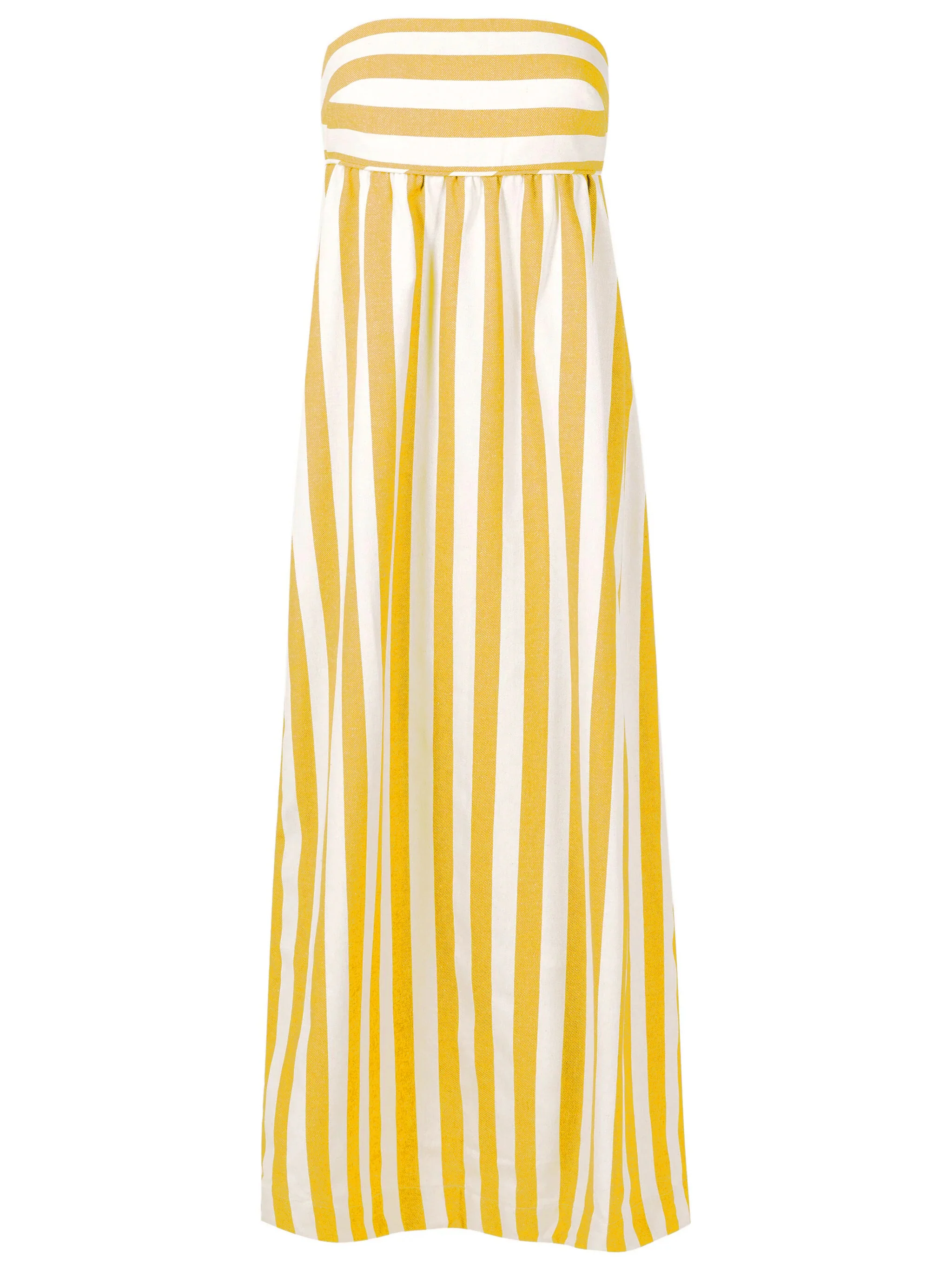 Riviera Striped Strapless Long Dress - Image 4