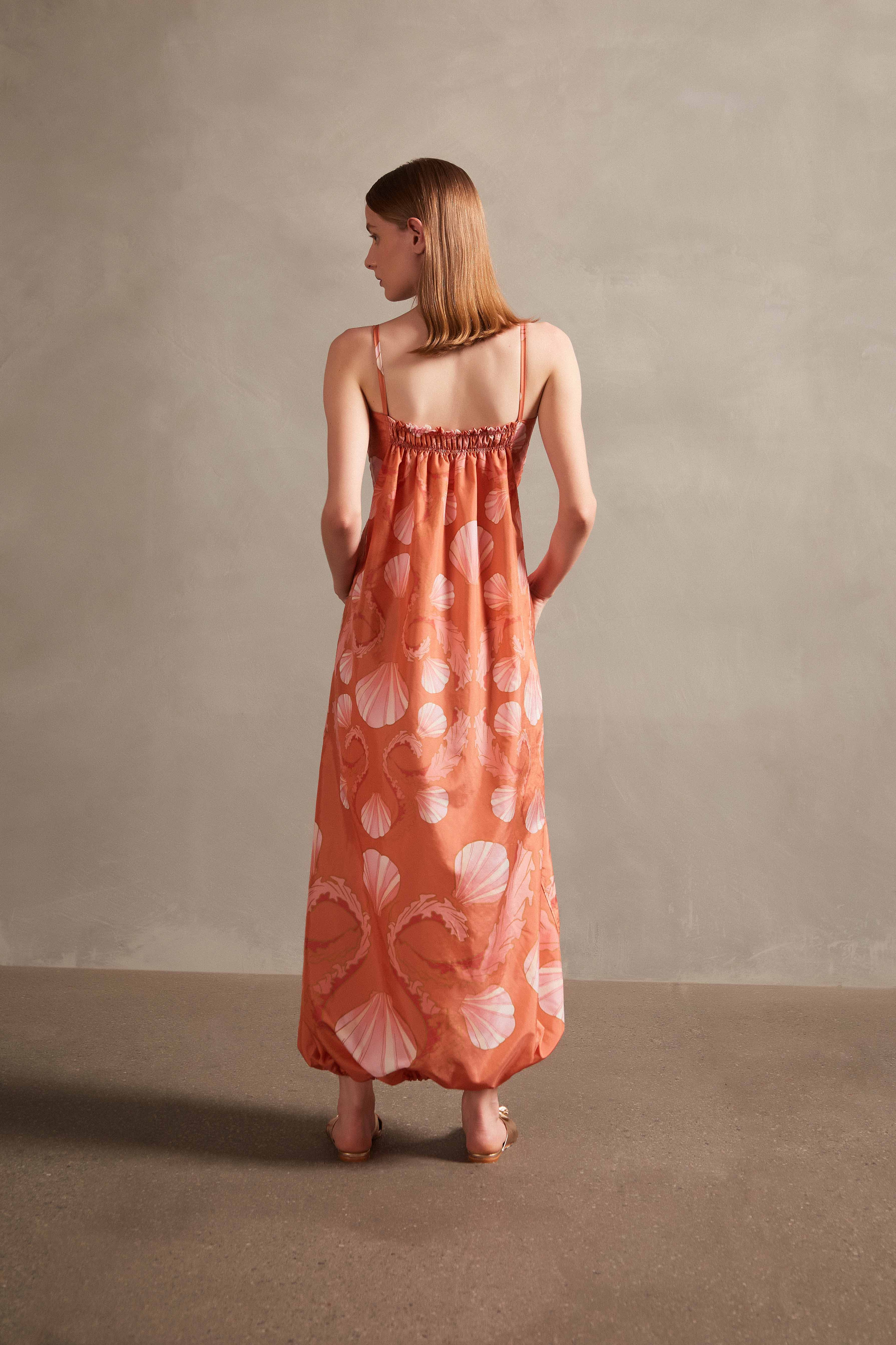 Seashell Frilled Long Dress - Image 2