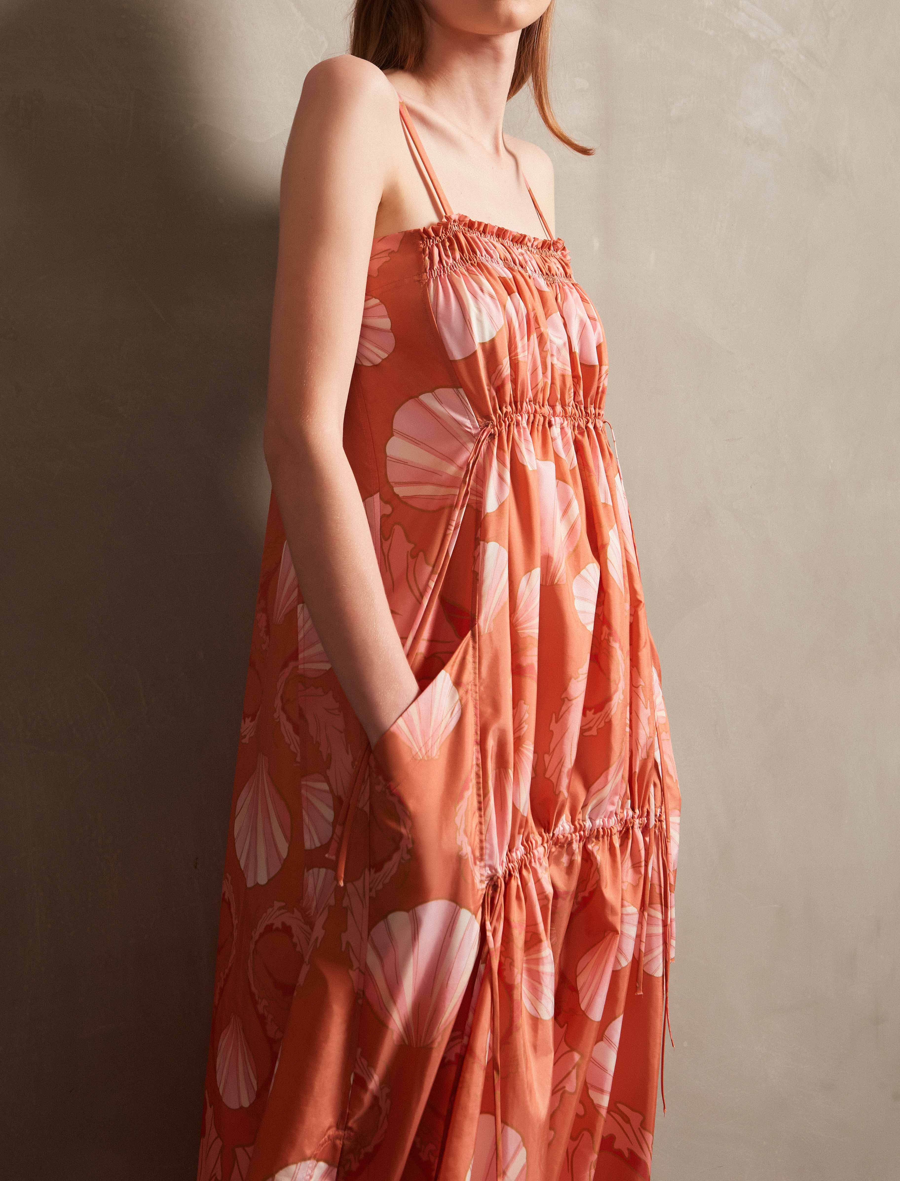 Seashell Frilled Long Dress - Image 3