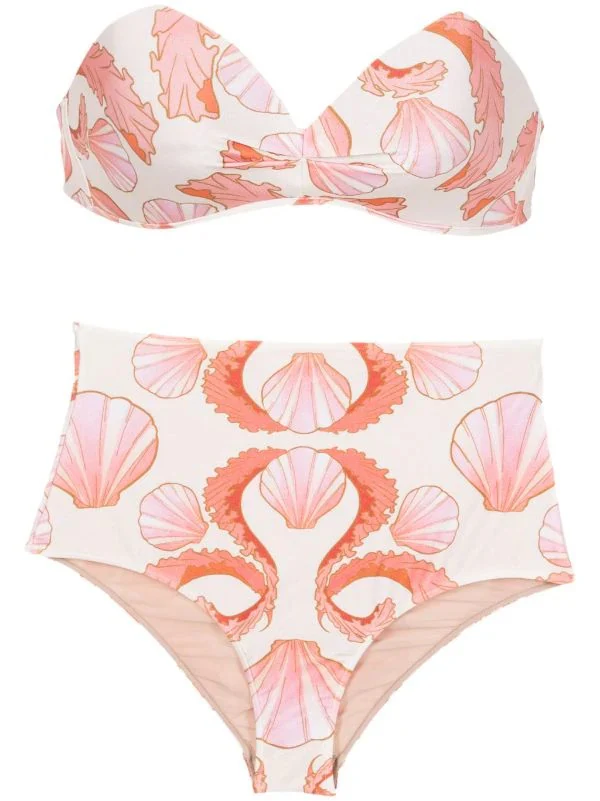 Seashell High-Waisted Bikini - Image 5