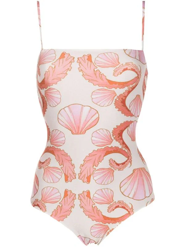 Seashell Swimsuit With Straps - Image 4