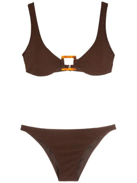 Seersucker Bikini With Hoop - Image 4