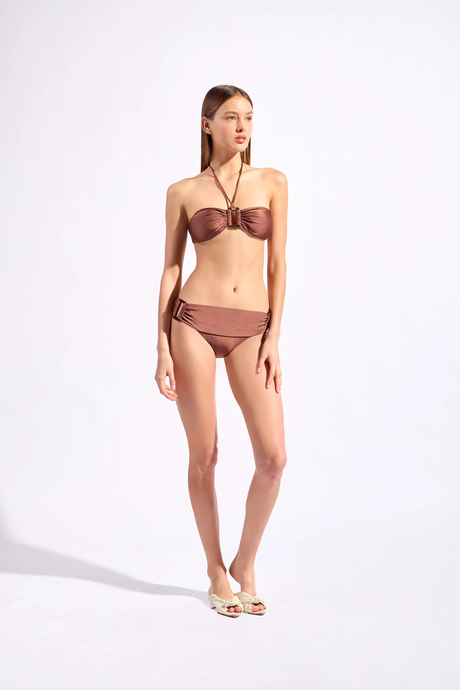 Solid Bandeau Bikini