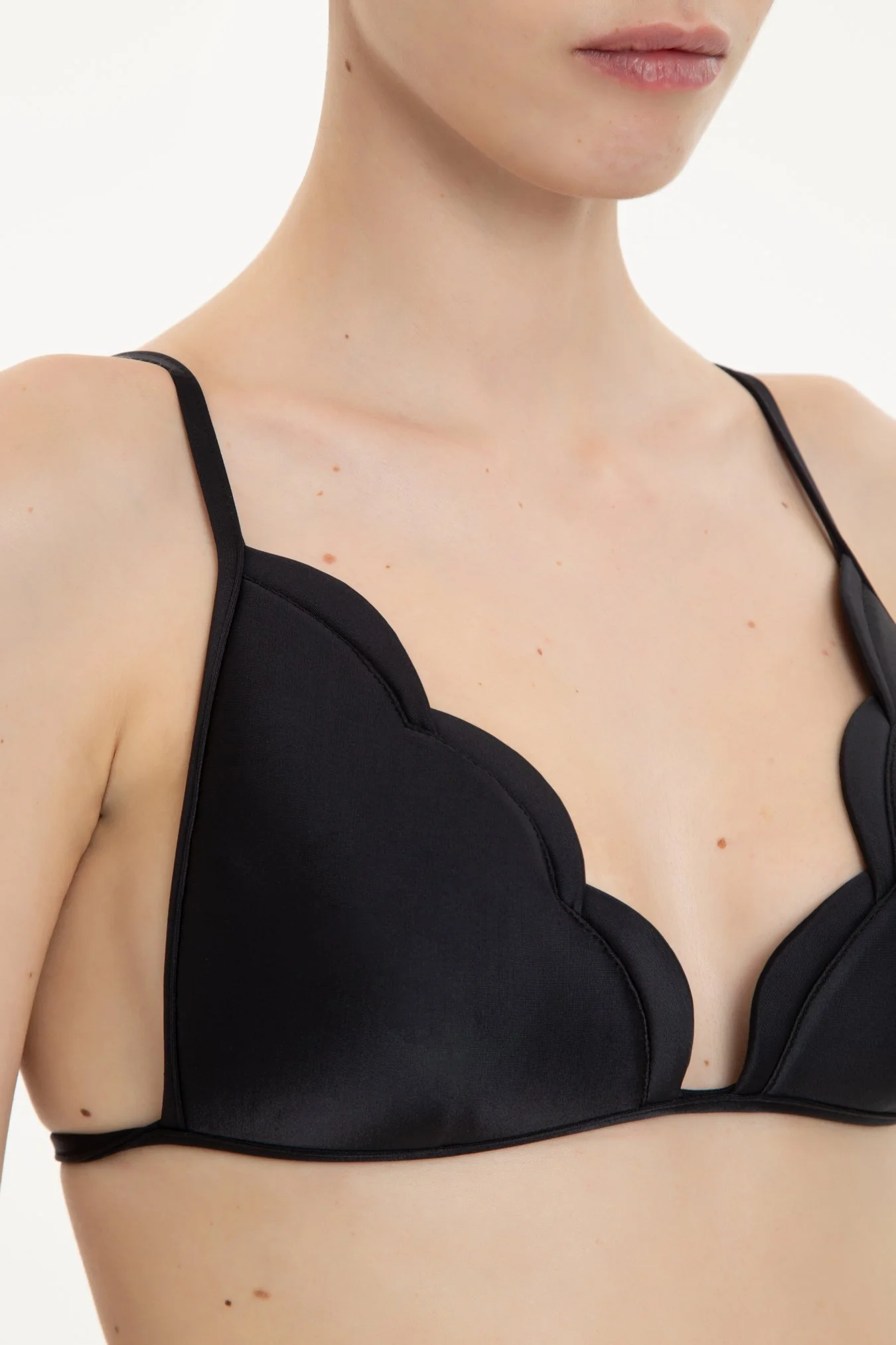 Solid Bikini With Straps - Image 8