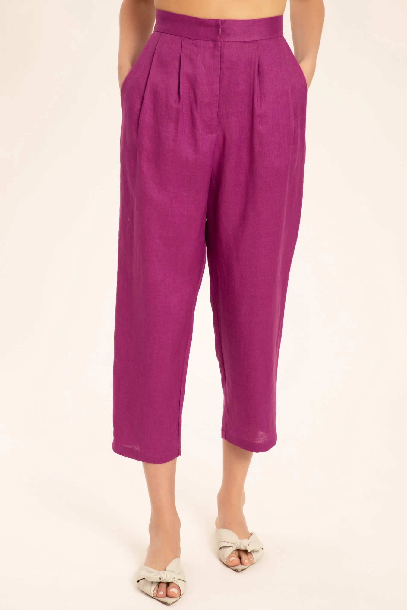 Solid Carrot Pants - Image 4