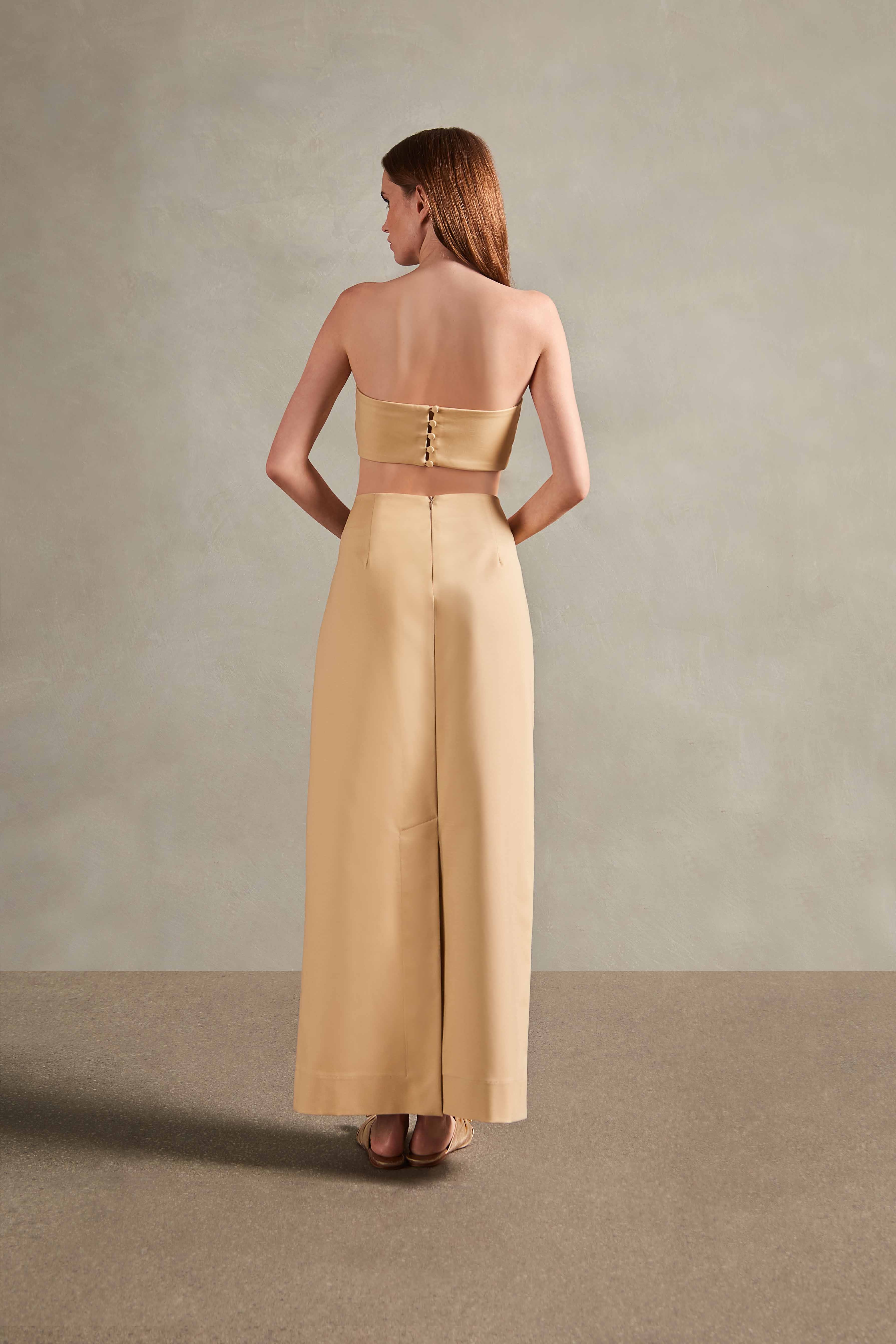 Solid Cotton Top & Skirt Set - Image 4