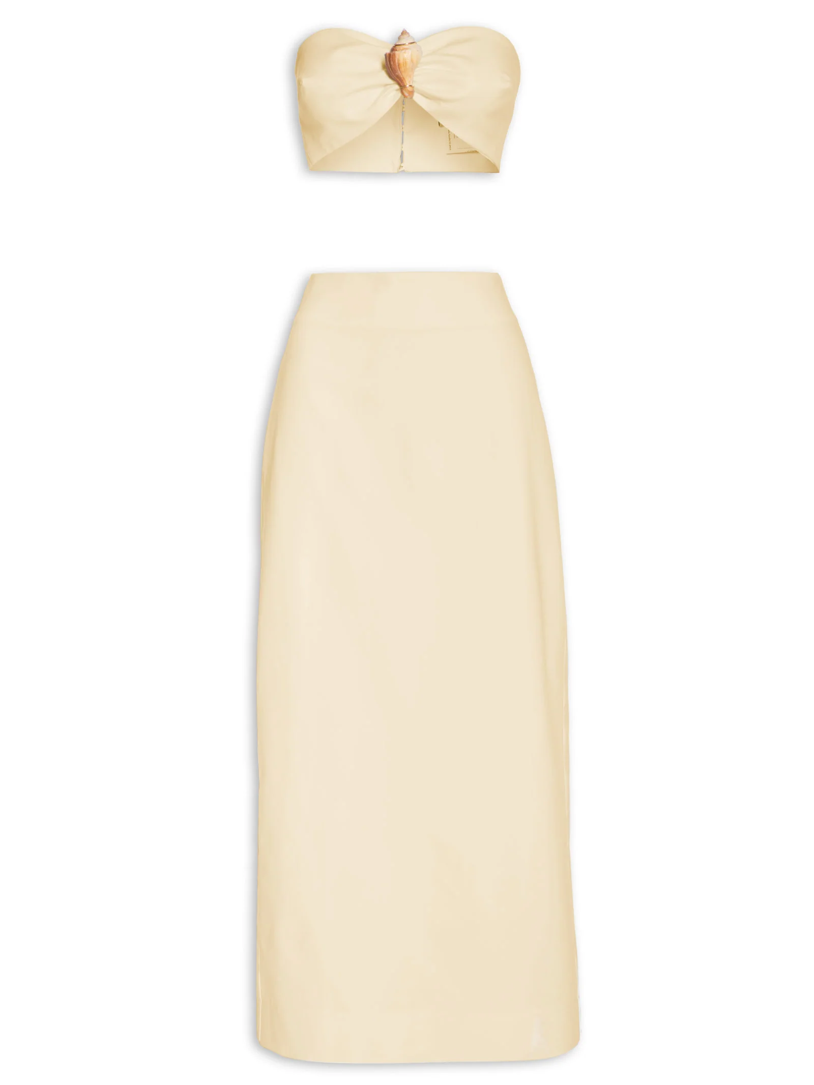 Solid Cotton Top & Skirt Set - Image 8