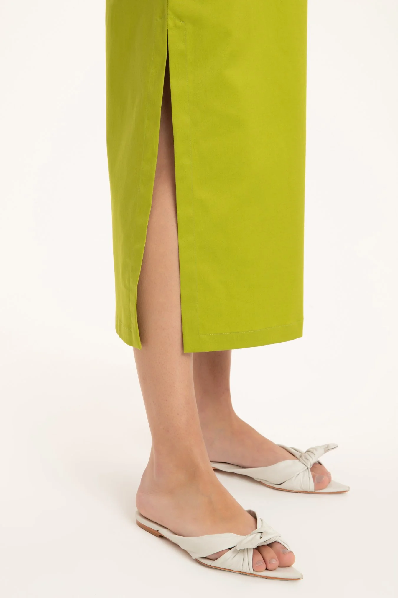 Solid Cut-Out Midi Dress - Image 4