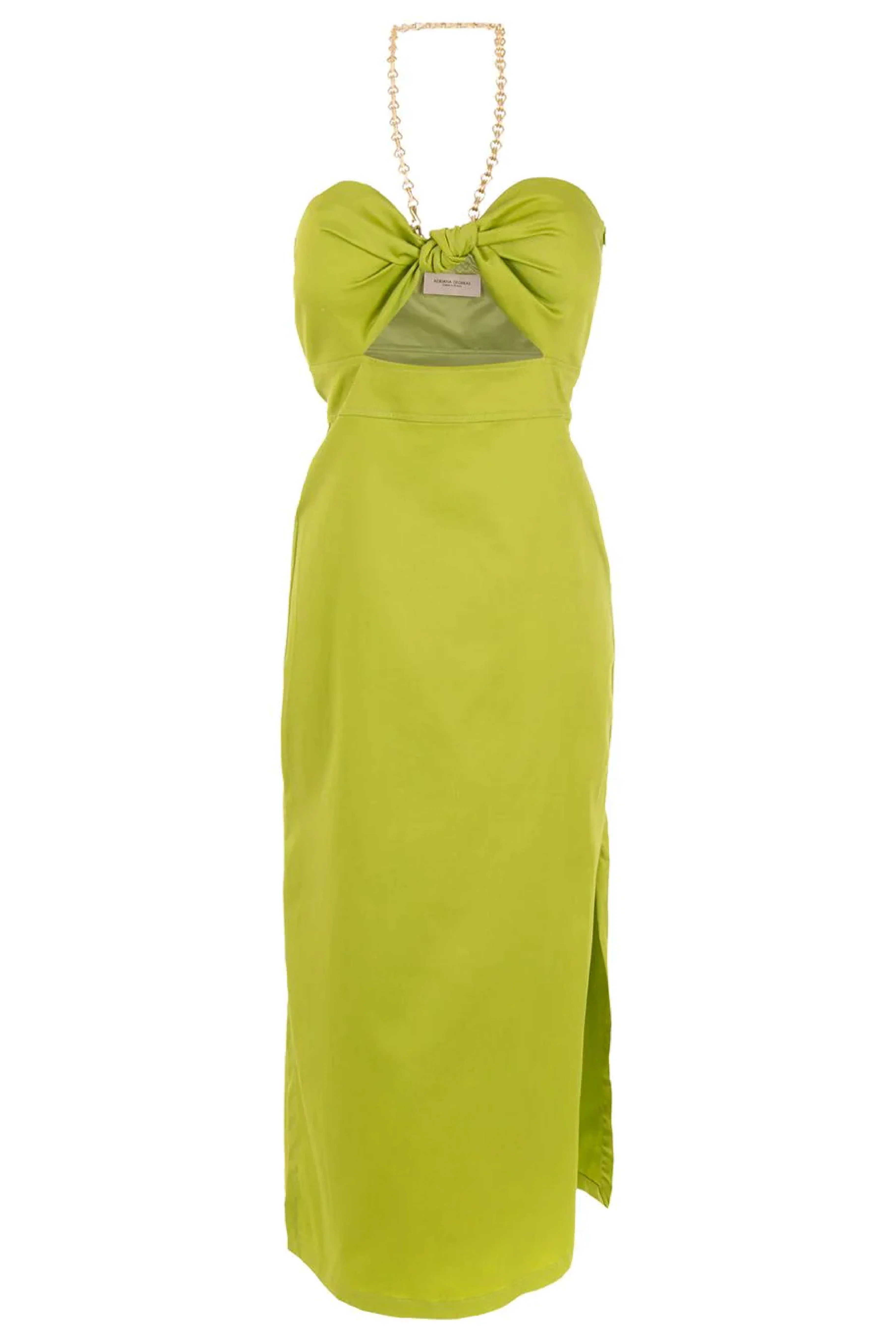 Solid Cut-Out Midi Dress - Image 6