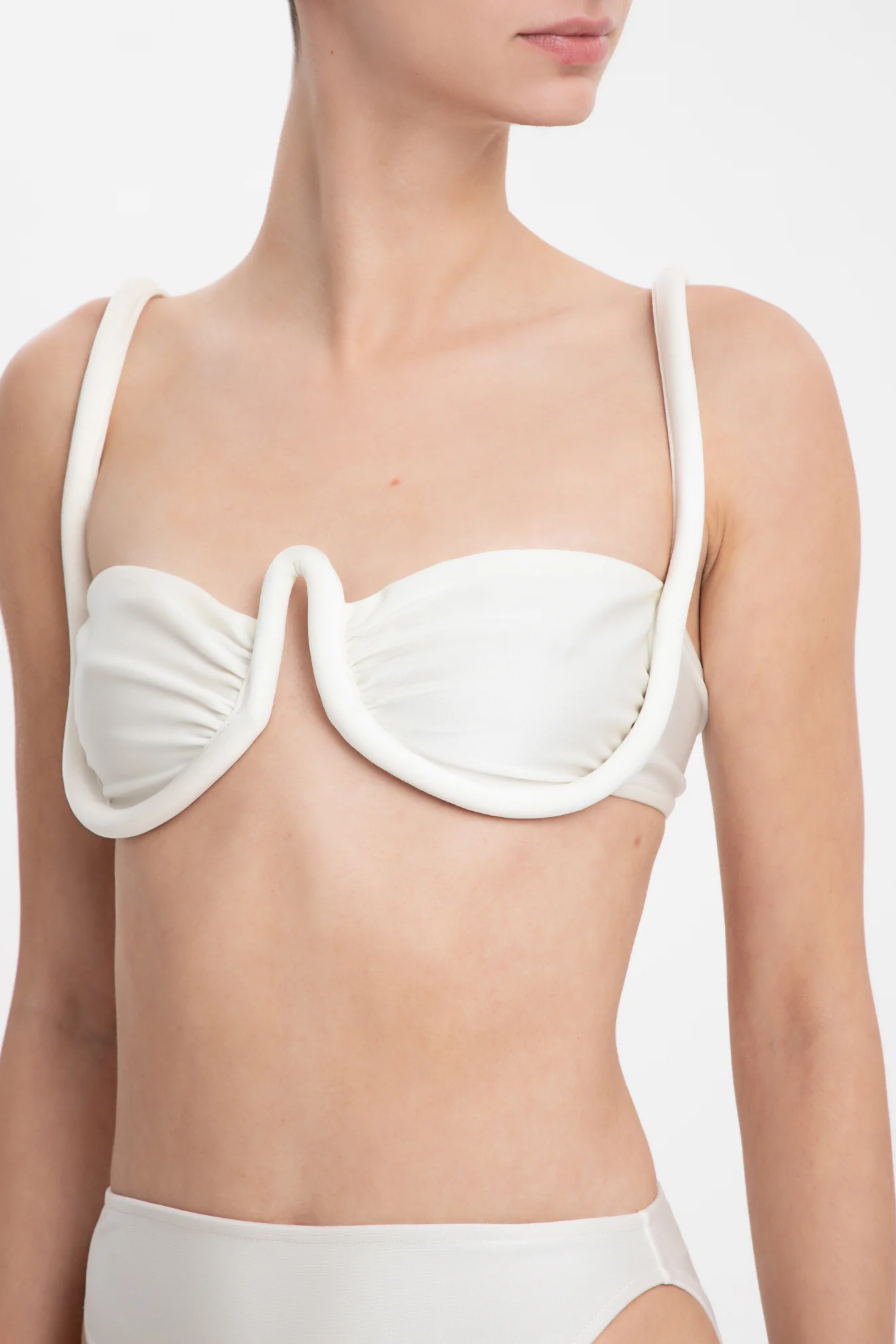 Solid High-leg Bikini With Straps - Image 5